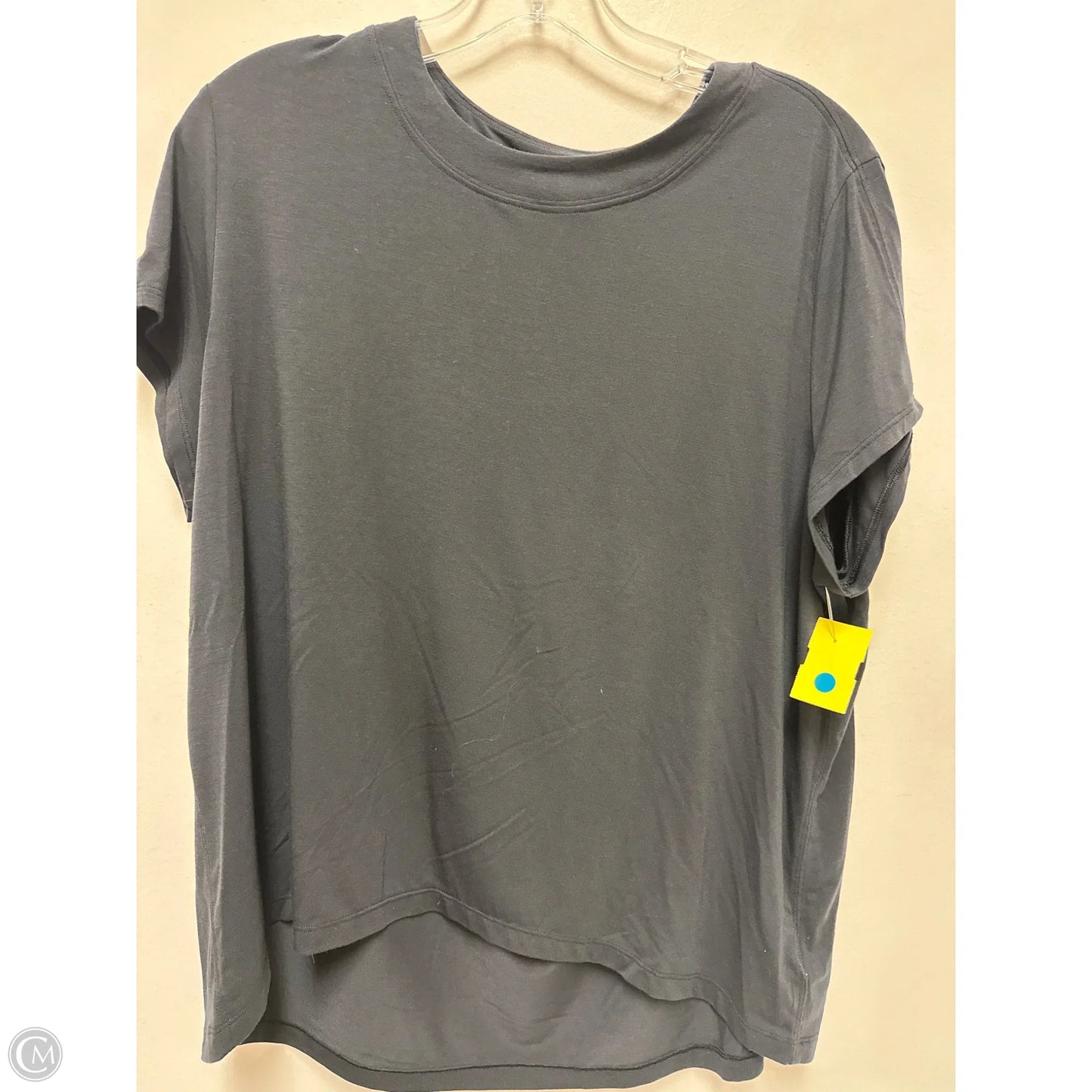 Athletic Top Short Sleeve By Athleta In Black, Size: S