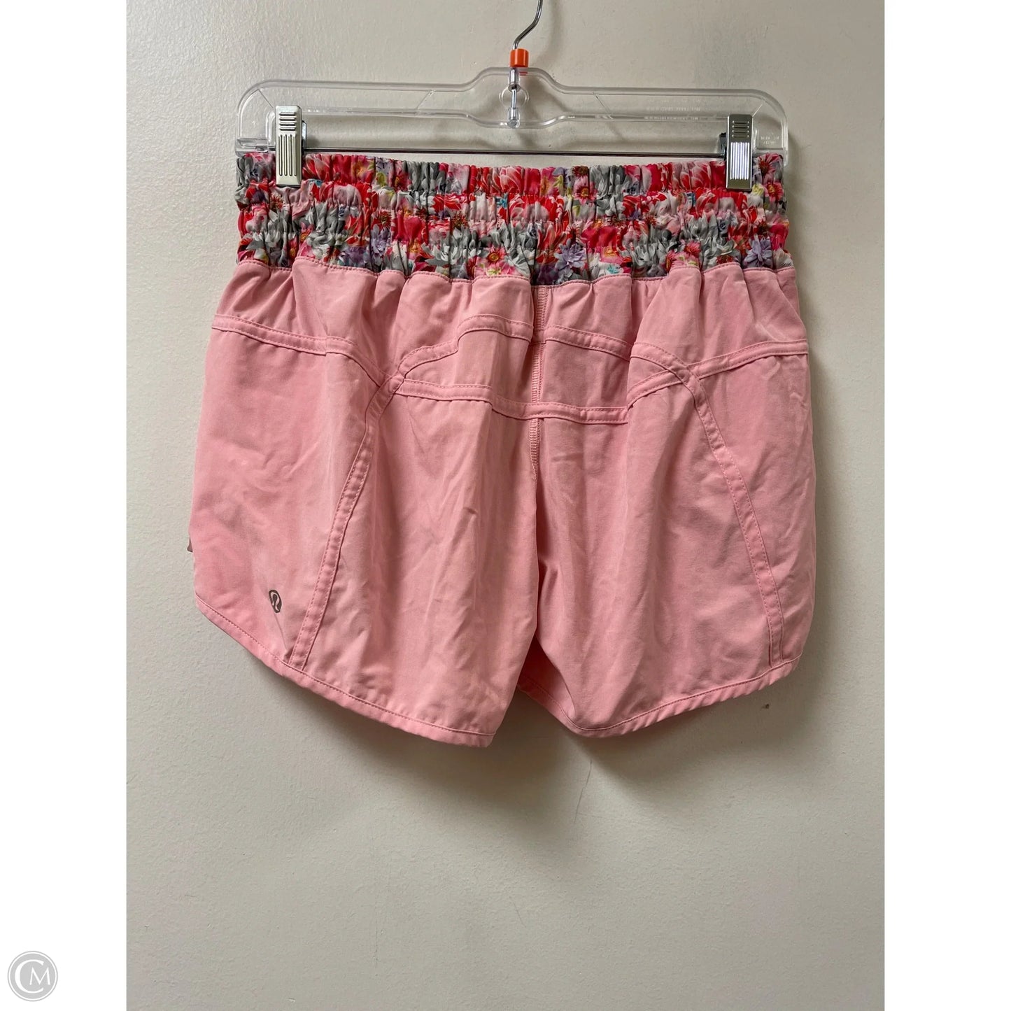 Athletic Shorts By Lululemon In Pink, Size: 8