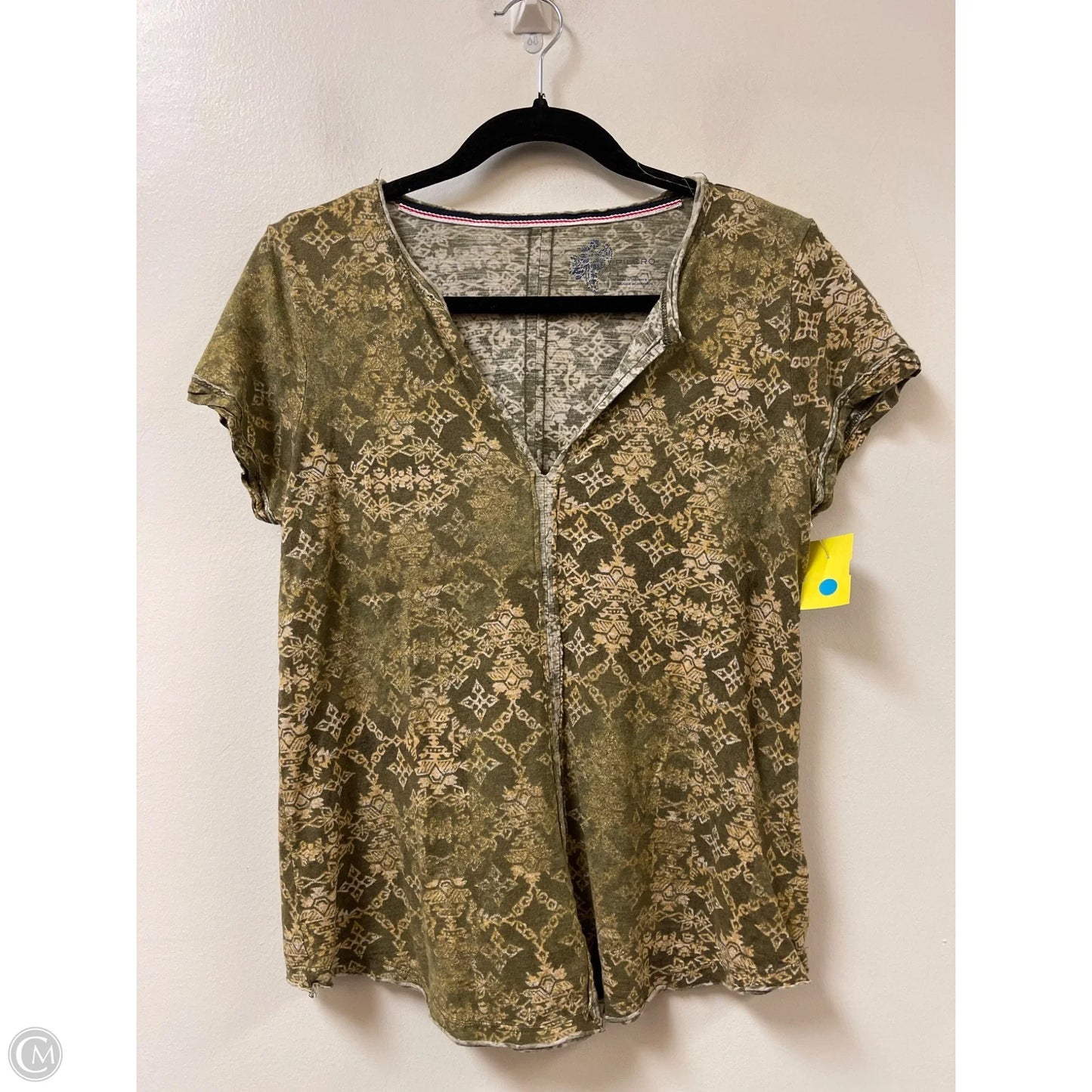Top Short Sleeve By Pilcro In Green, Size: S