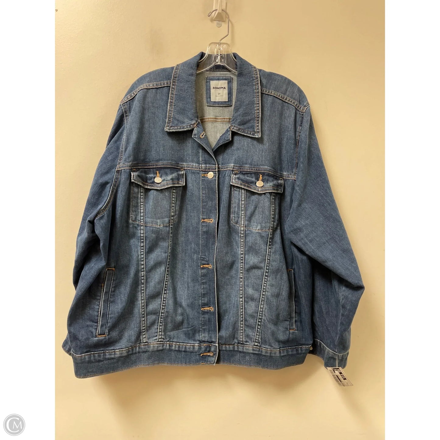 Jacket Denim By Sonoma In Blue Denim, Size: 3x