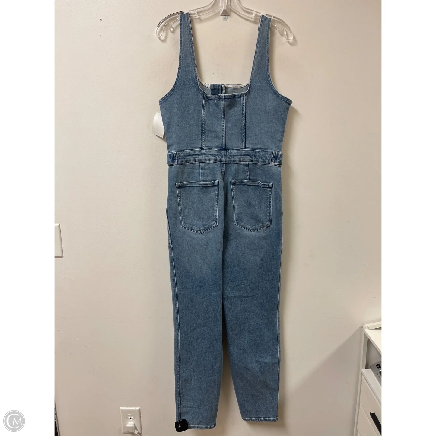Jumpsuit By Good American In Blue Denim, Size: L