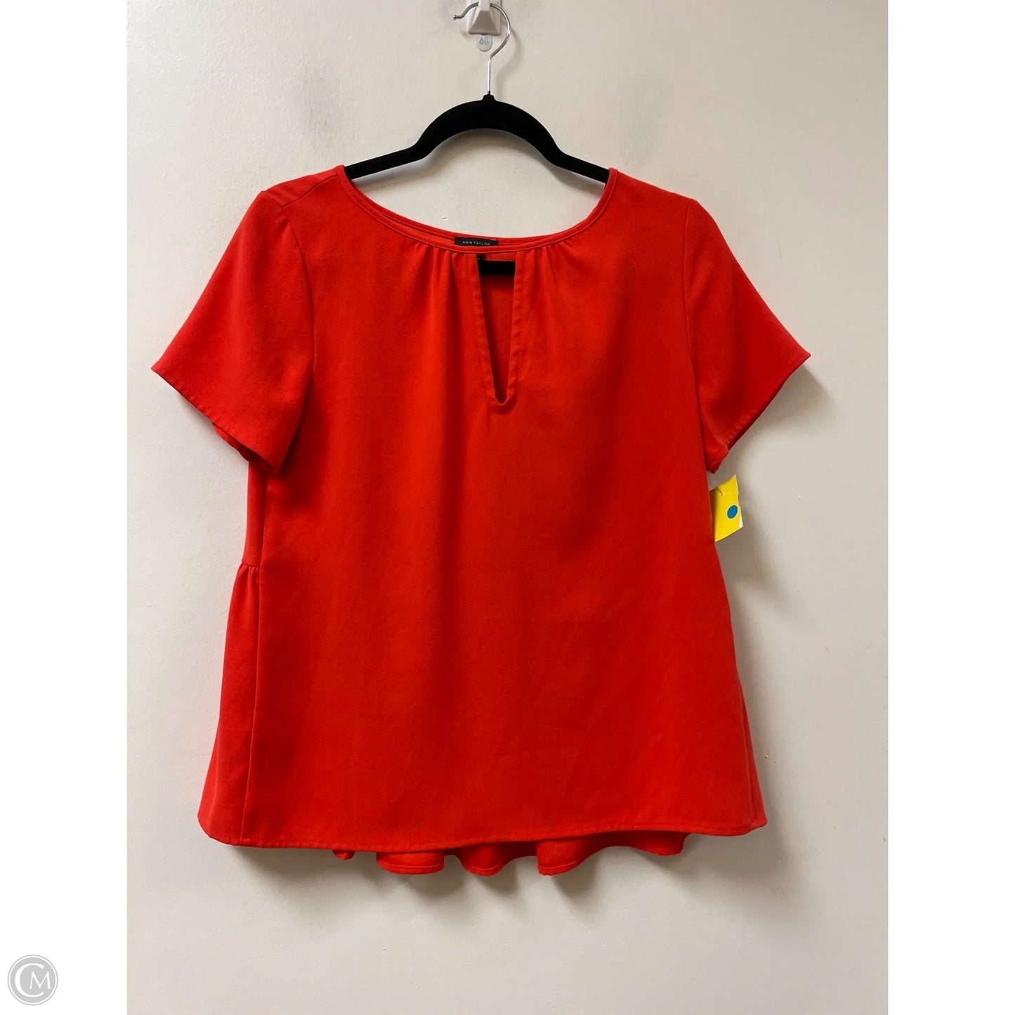 Top Short Sleeve By Ann Taylor In Orange, Size: Xs