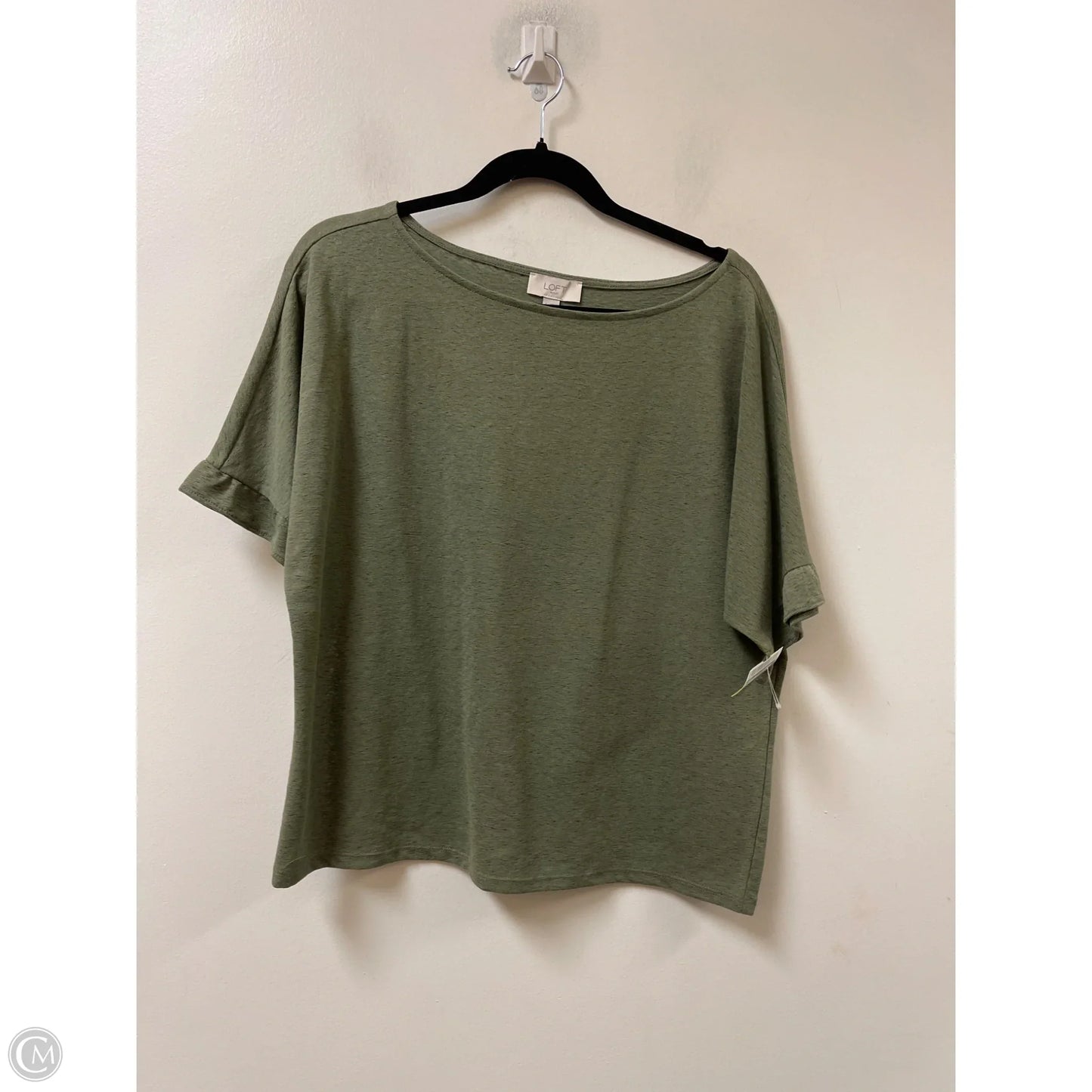 Top Short Sleeve By Loft In Green, Size: S