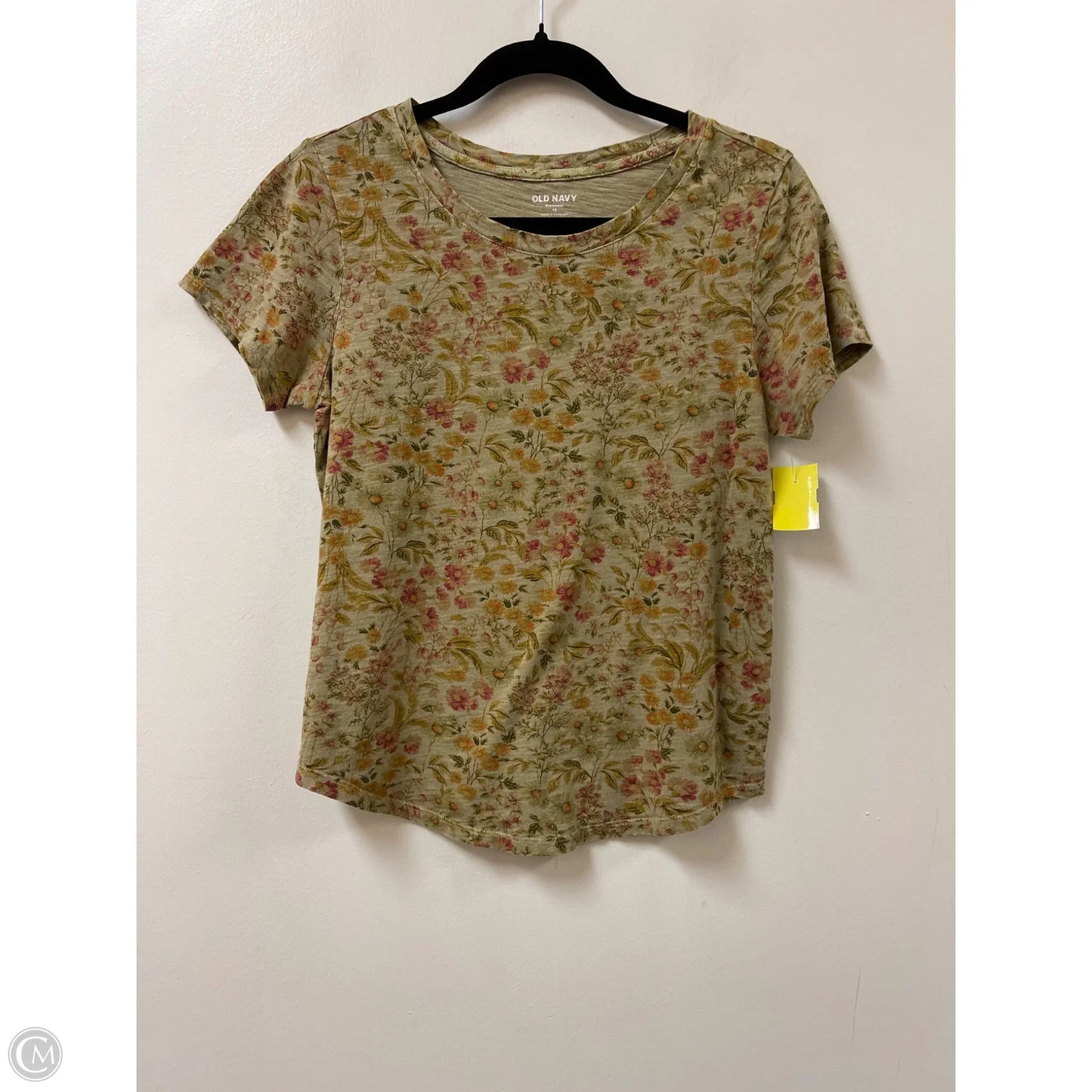 Top Short Sleeve By Old Navy In Floral Print, Size: Xs