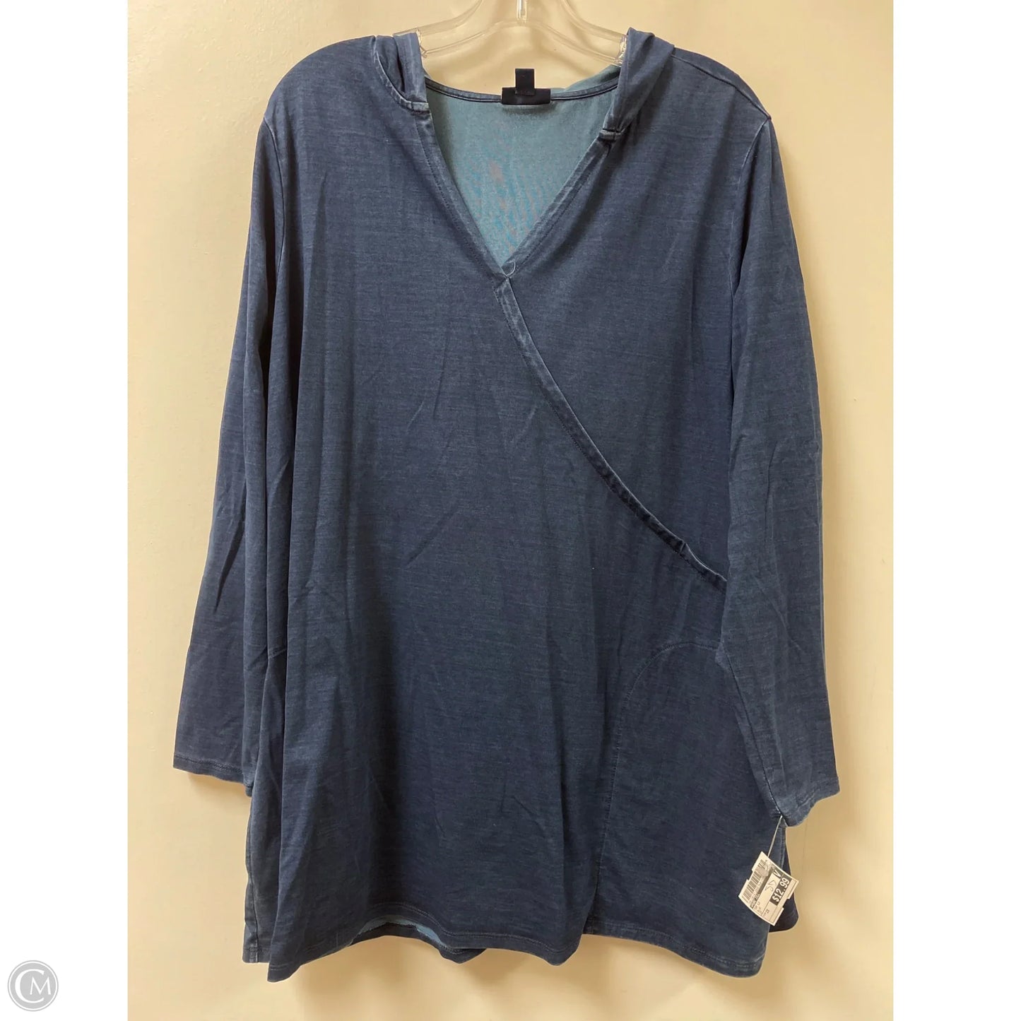 Top Long Sleeve By Pure Jill In Blue, Size: 2x