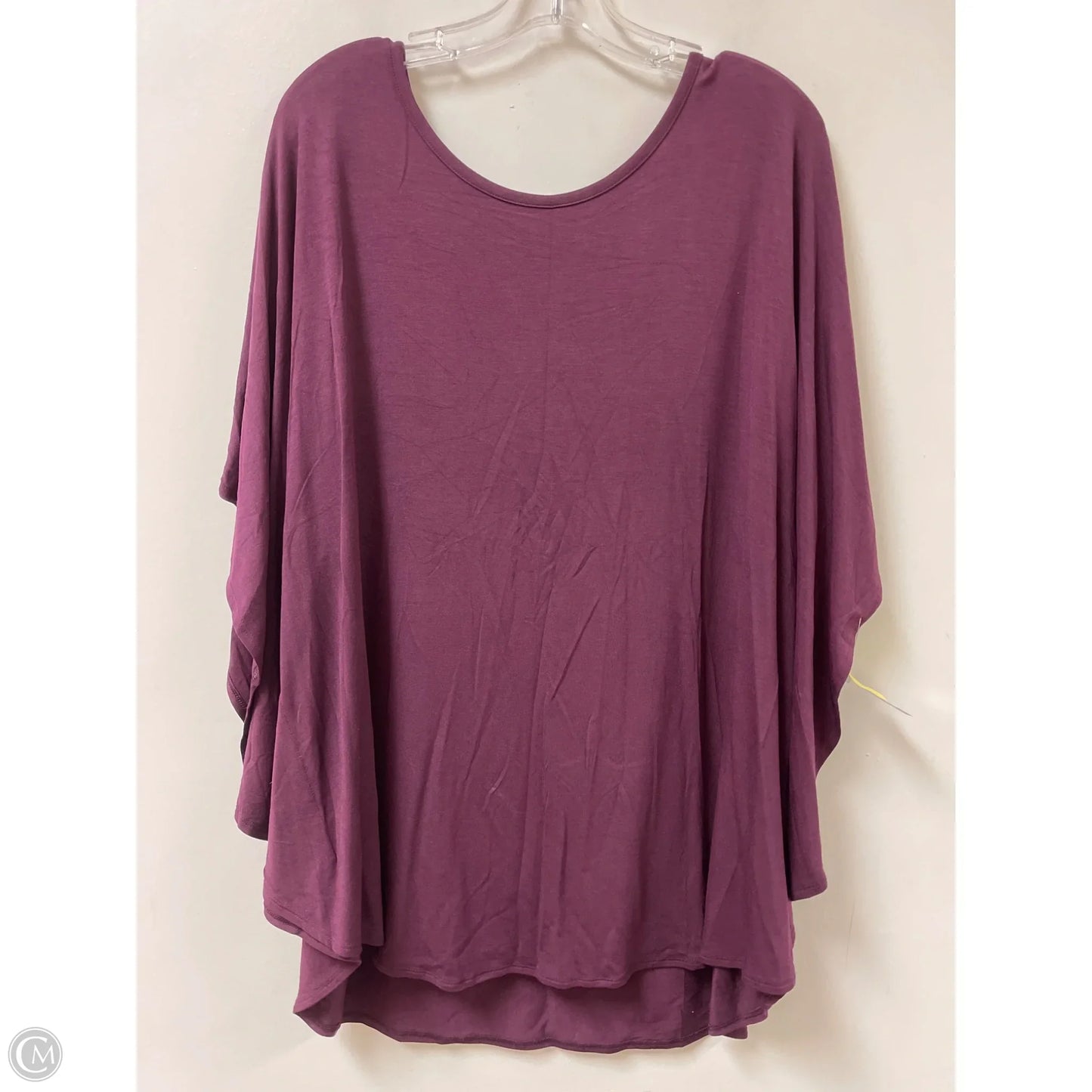 Top Short Sleeve By Anna & Ava In Purple, Size: Osfm