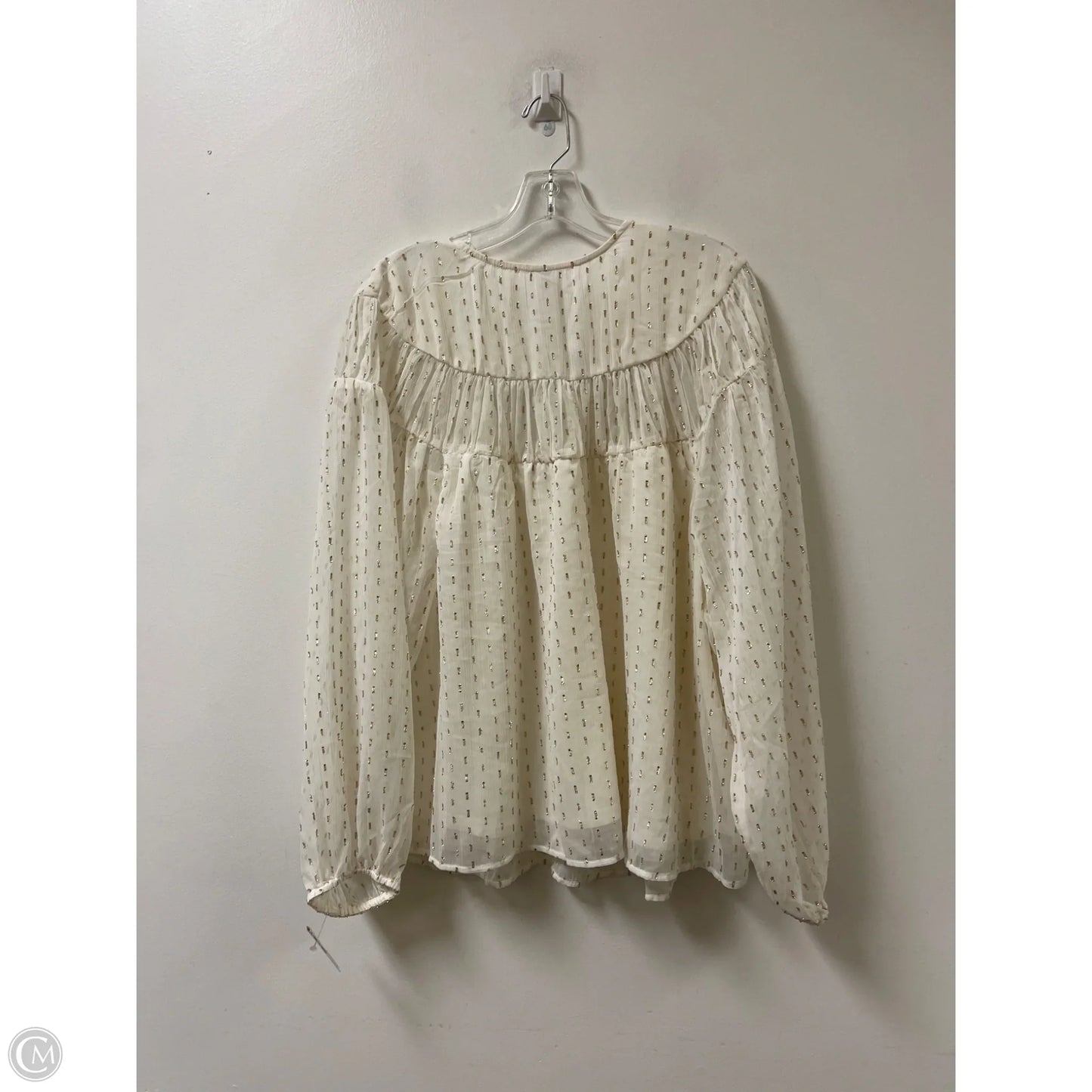 Top Long Sleeve By Old Navy In Gold, Size: 3x
