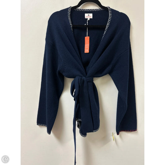 Sweater Cardigan By Sundry In Navy, Size: L