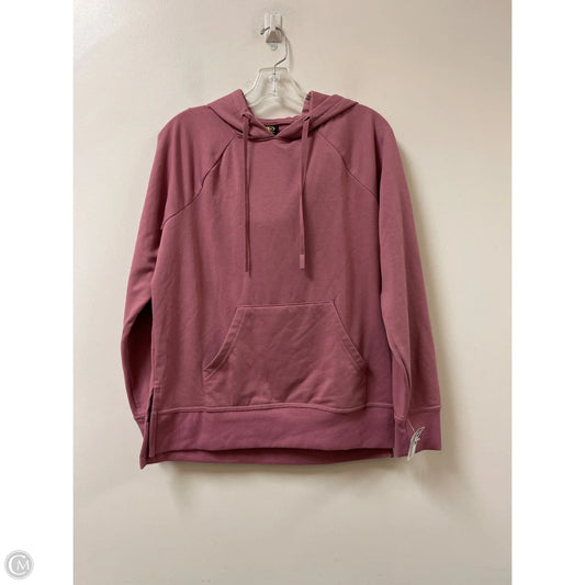 Athletic Sweatshirt Hoodie By Athletic Works In Pink, Size: M