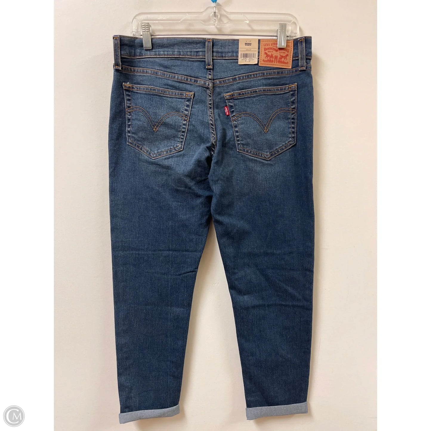 Jeans Skinny By Levis In Blue Denim, Size: 6