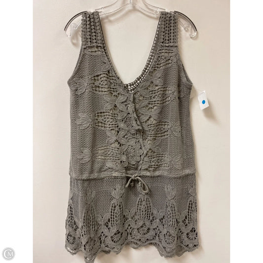Tunic Sleeveless By Clothes Mentor In Grey, Size: M