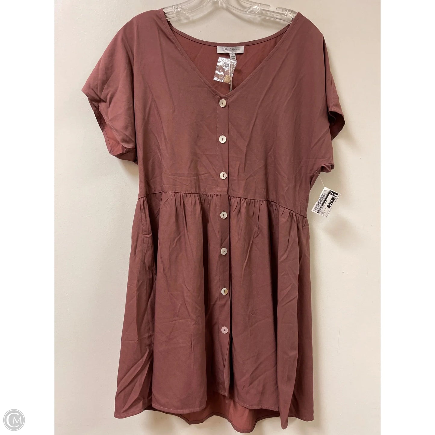 Dress Casual Short By Cloud Ten In Mauve, Size: L