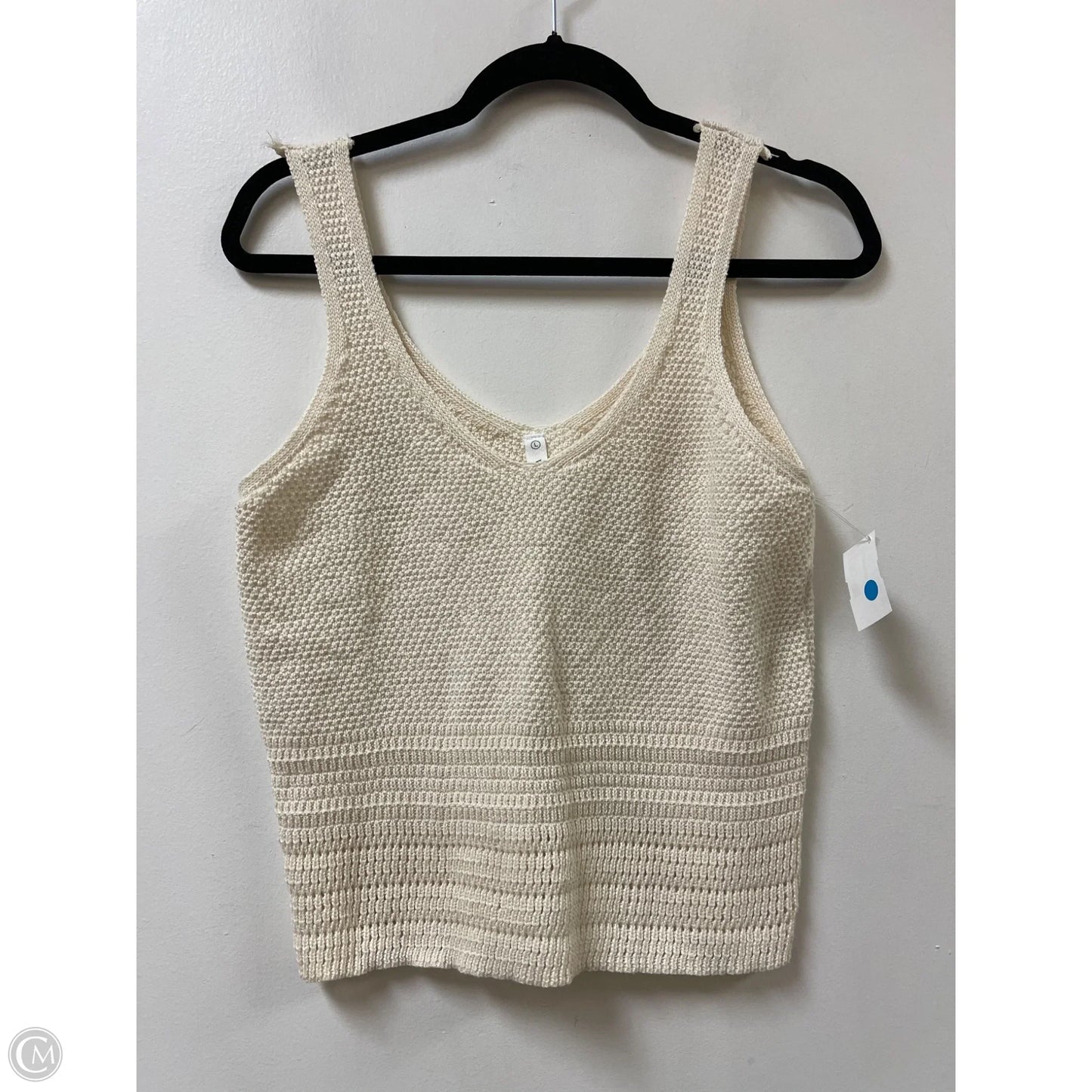 Top Sleeveless By Wishlist In Cream, Size: L