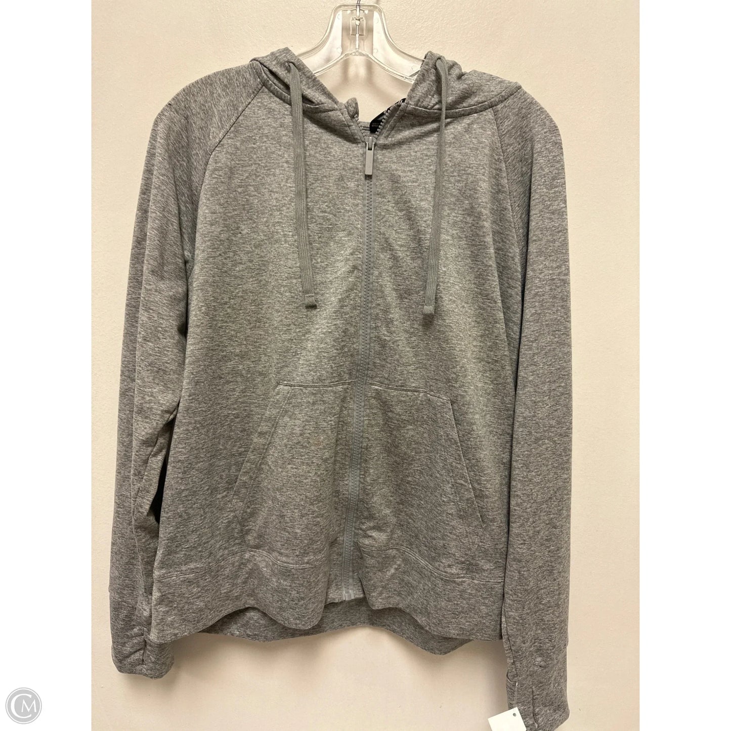 Athletic Jacket By Avia In Grey, Size: L