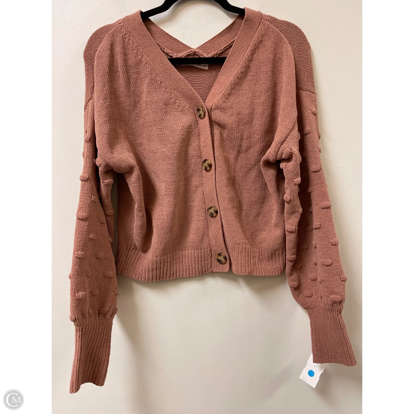 Sweater Cardigan By Moon And Madison In Brown, Size: L