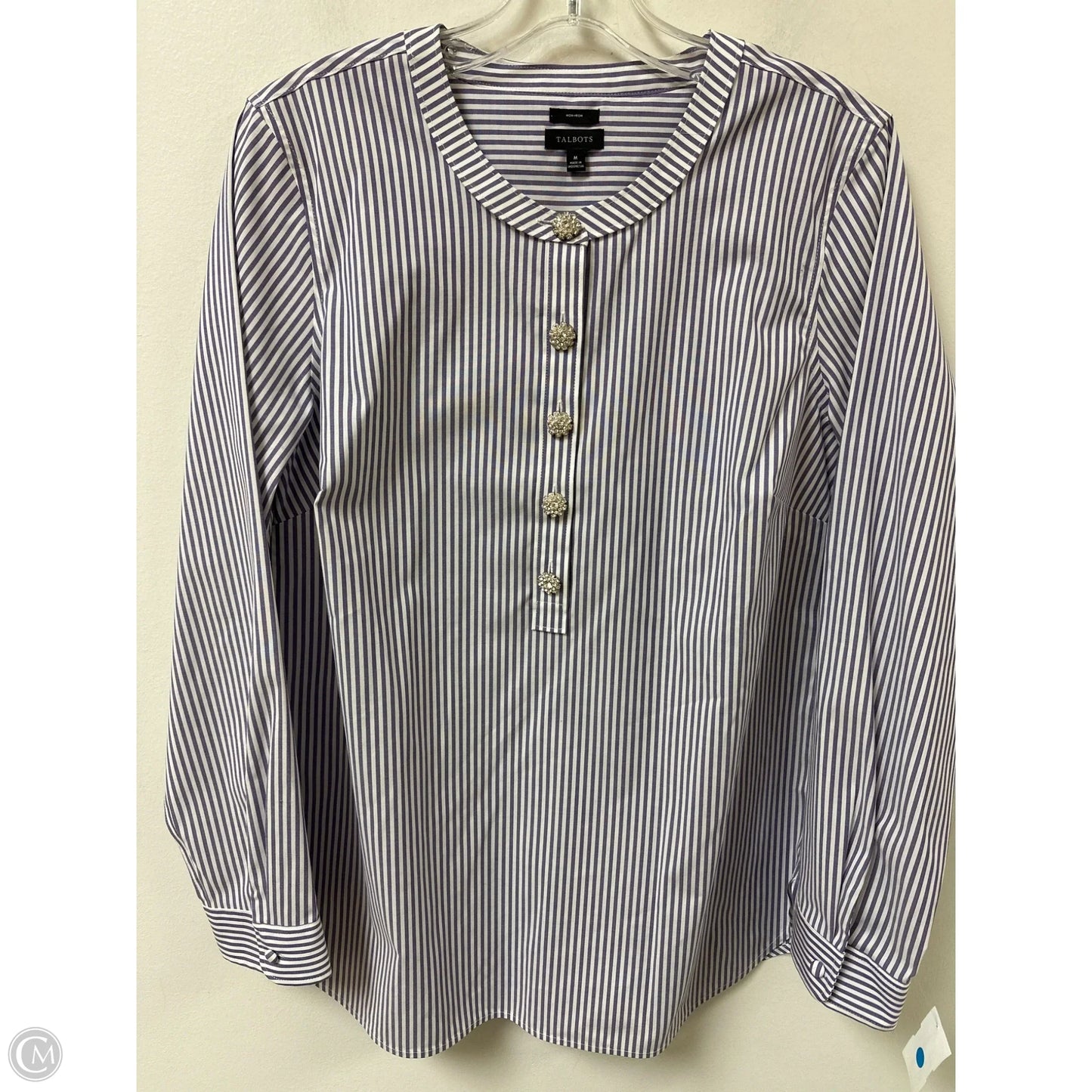 Top Long Sleeve By Talbots In Purple, Size: M