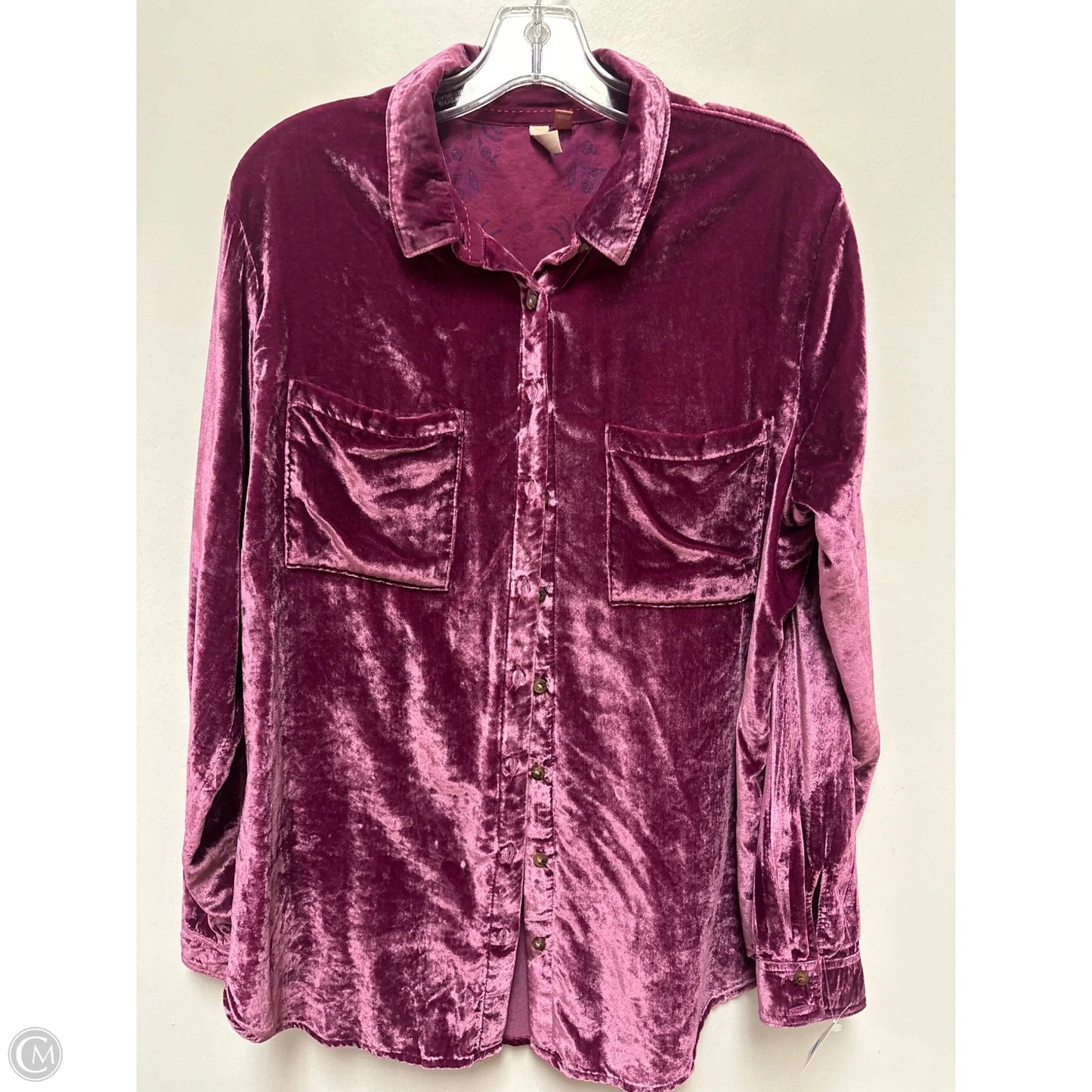 Tunic Long Sleeve By Pilcro In Purple, Size: L