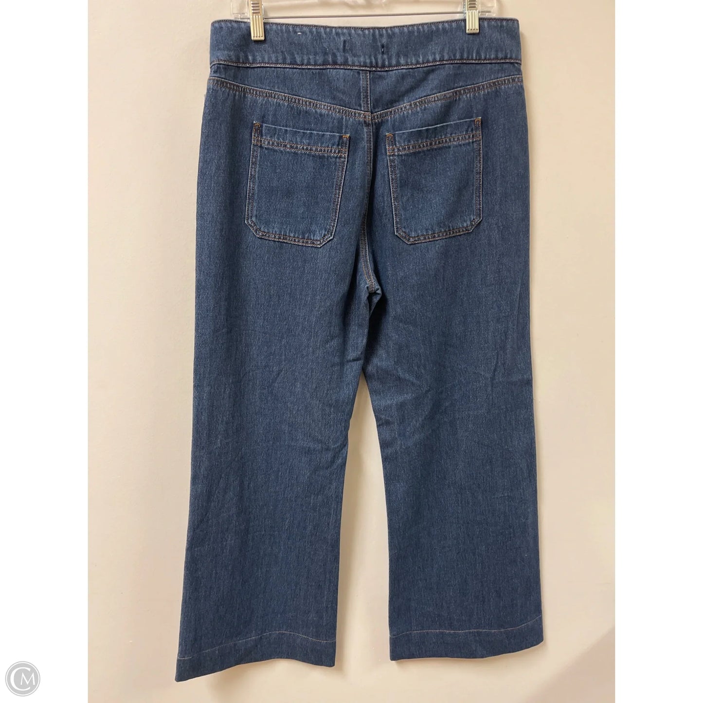 Jeans Wide Leg By Loft In Blue Denim, Size: 8