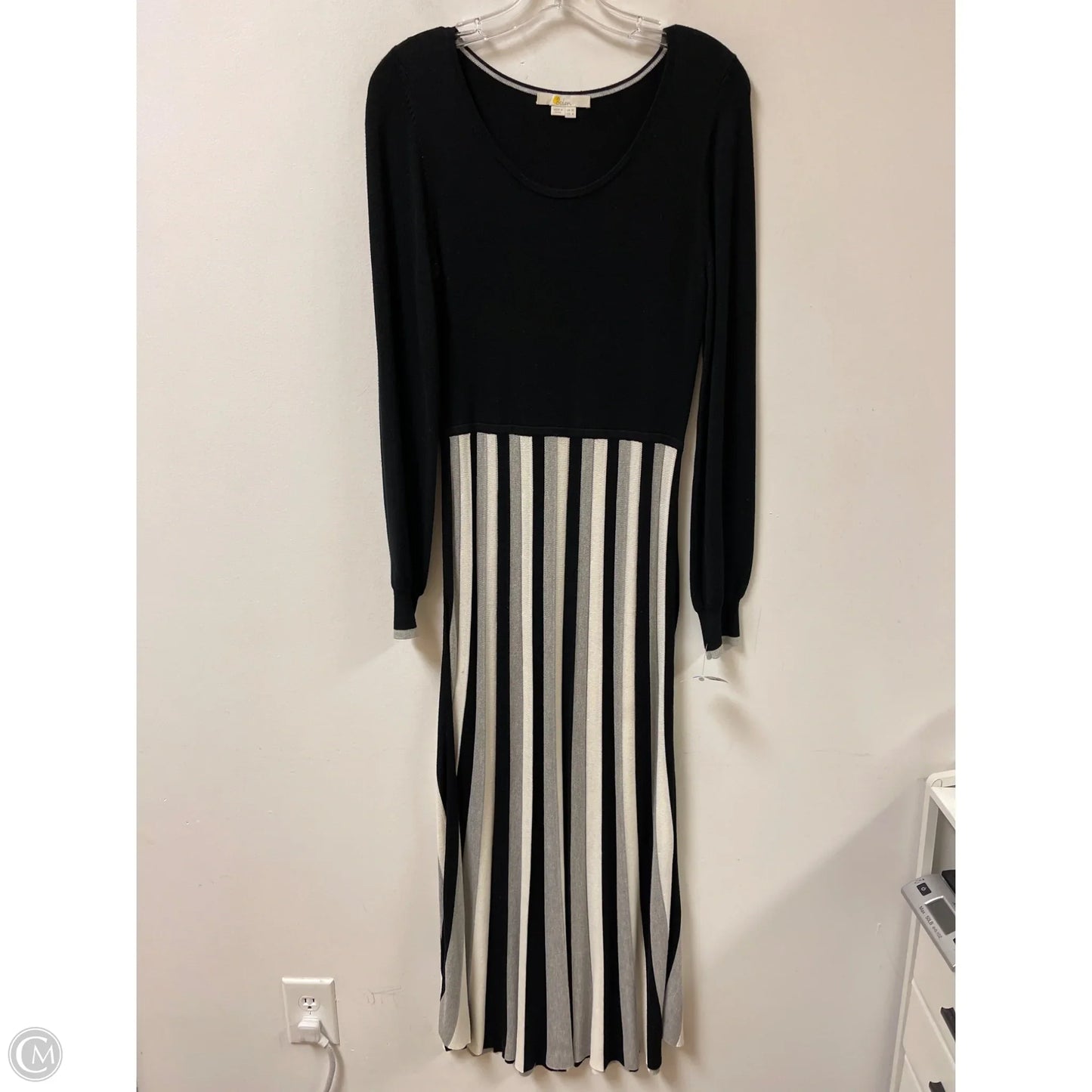 Dress Casual Maxi By Boden In Black & White, Size: S