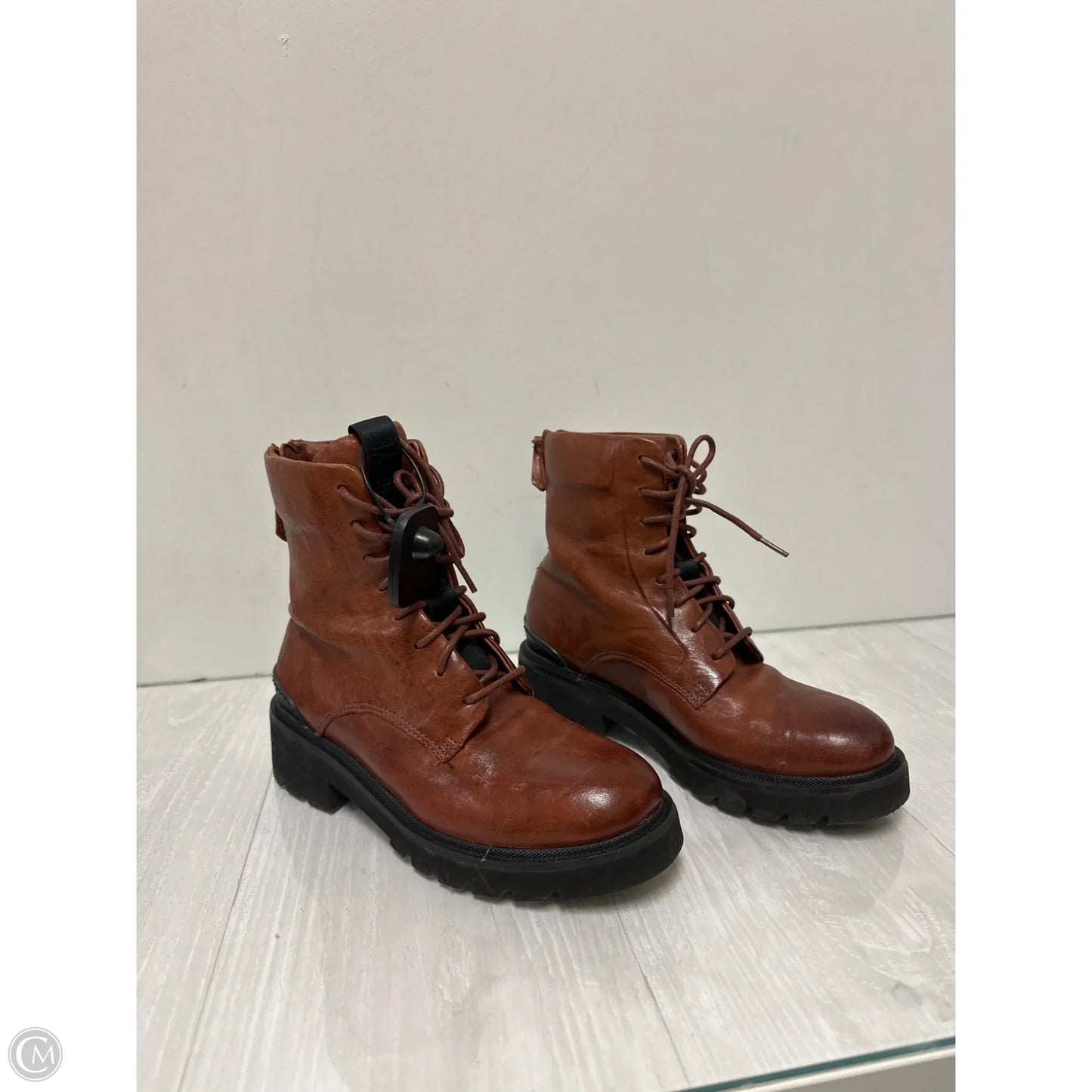 Boots Designer By Frye In Brown, Size: 6