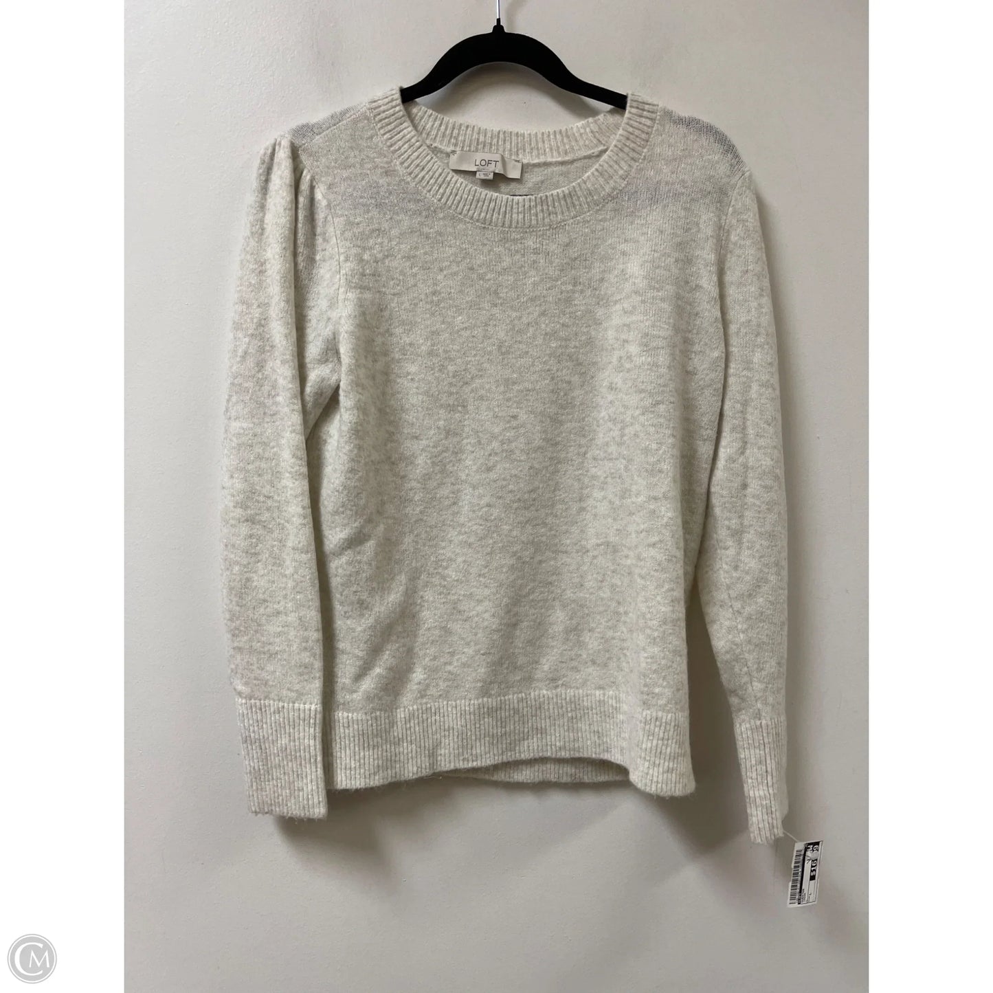 Sweater By Loft In Cream, Size: L