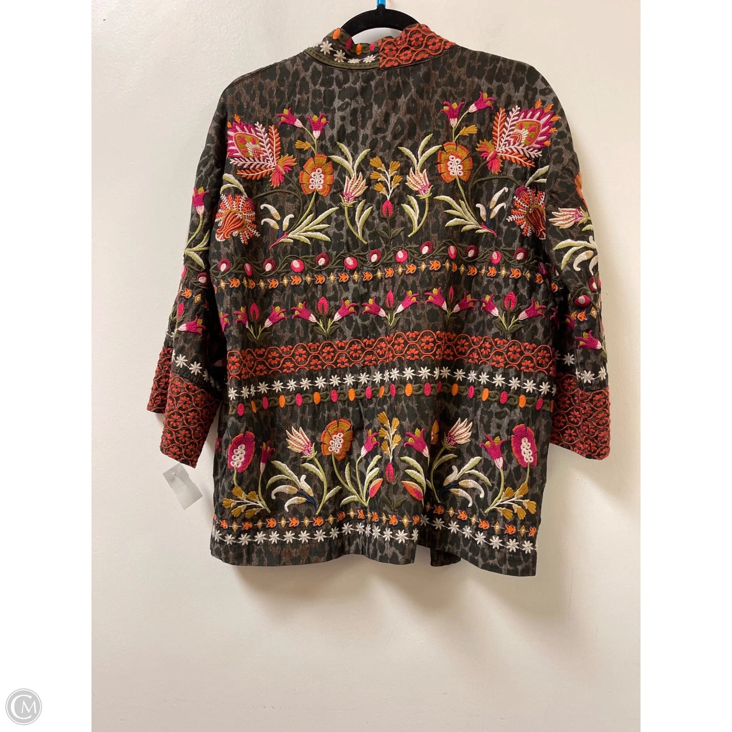 Sweater Cardigan By Johnny Was In Multi-colored, Size: S