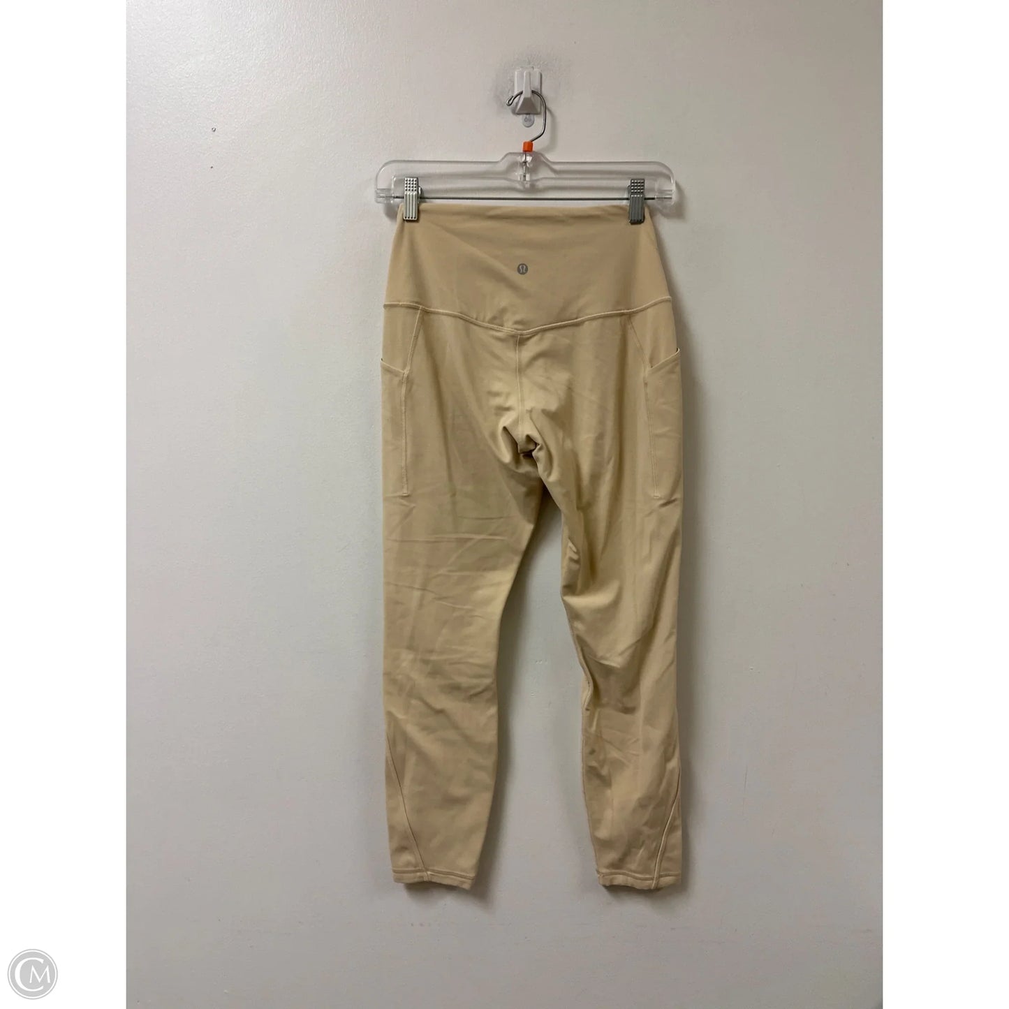 Athletic Leggings By Lululemon In Yellow, Size: 8