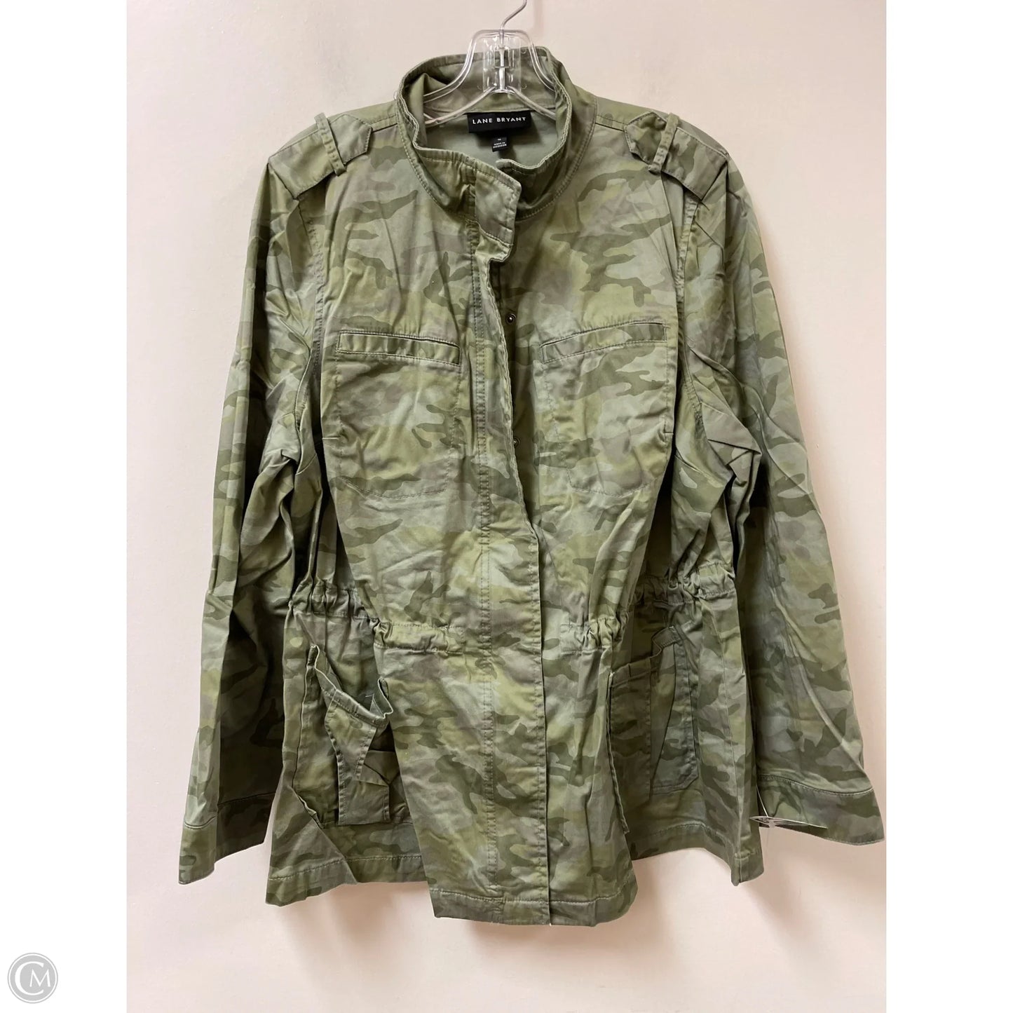 Jacket Utility By Lane Bryant In Camouflage Print, Size: 1x