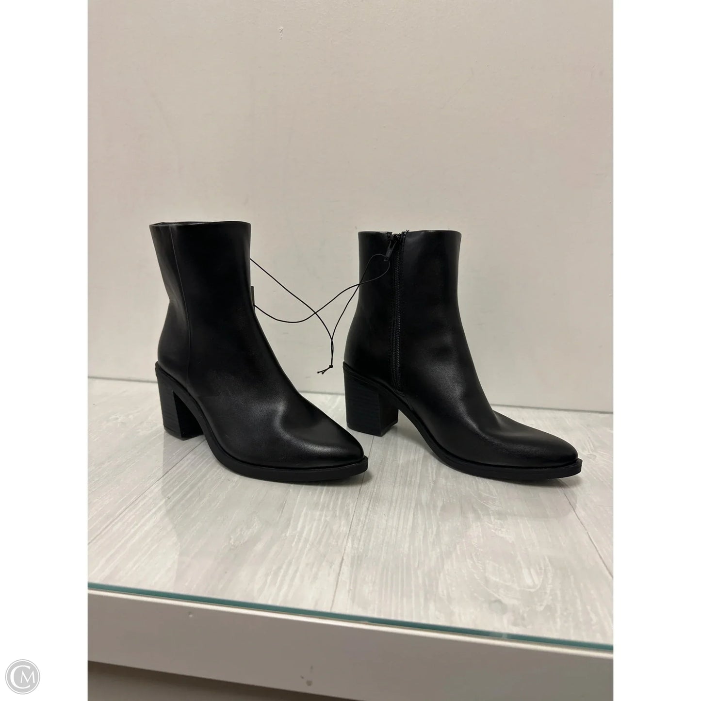 Boots Ankle Heels By Universal Thread In Black, Size: 7