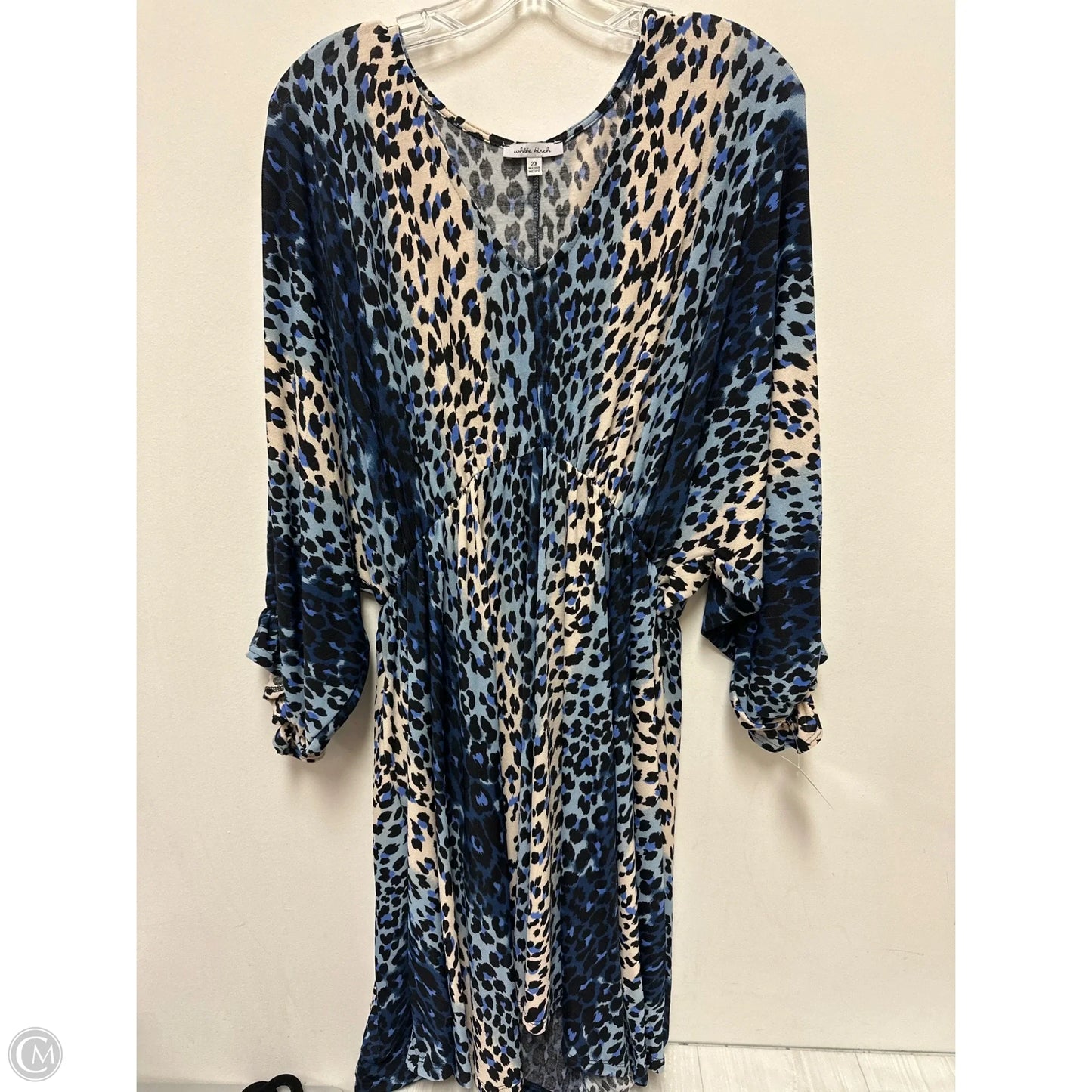 Dress Casual Midi By White Birch In Animal Print, Size: 2x