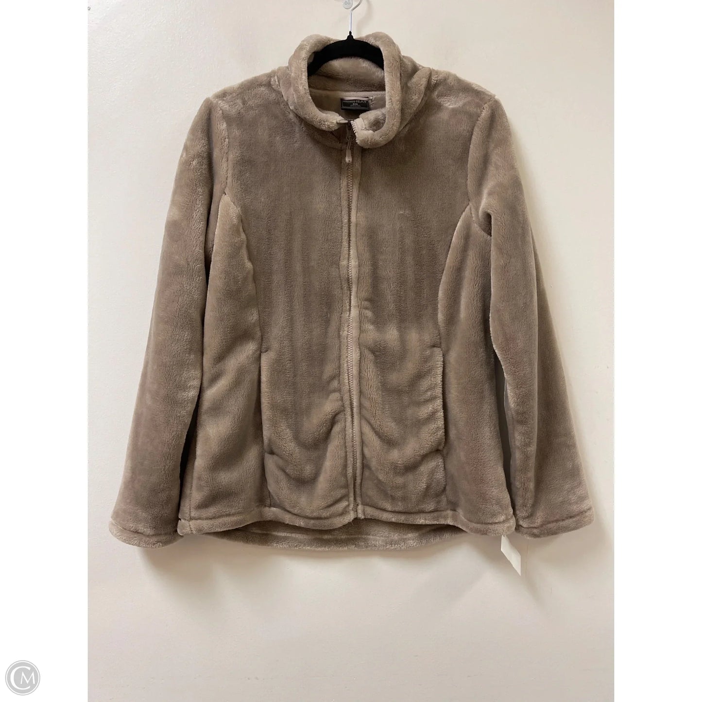 Jacket Faux Fur & Sherpa By 32 Degrees In Grey, Size: M