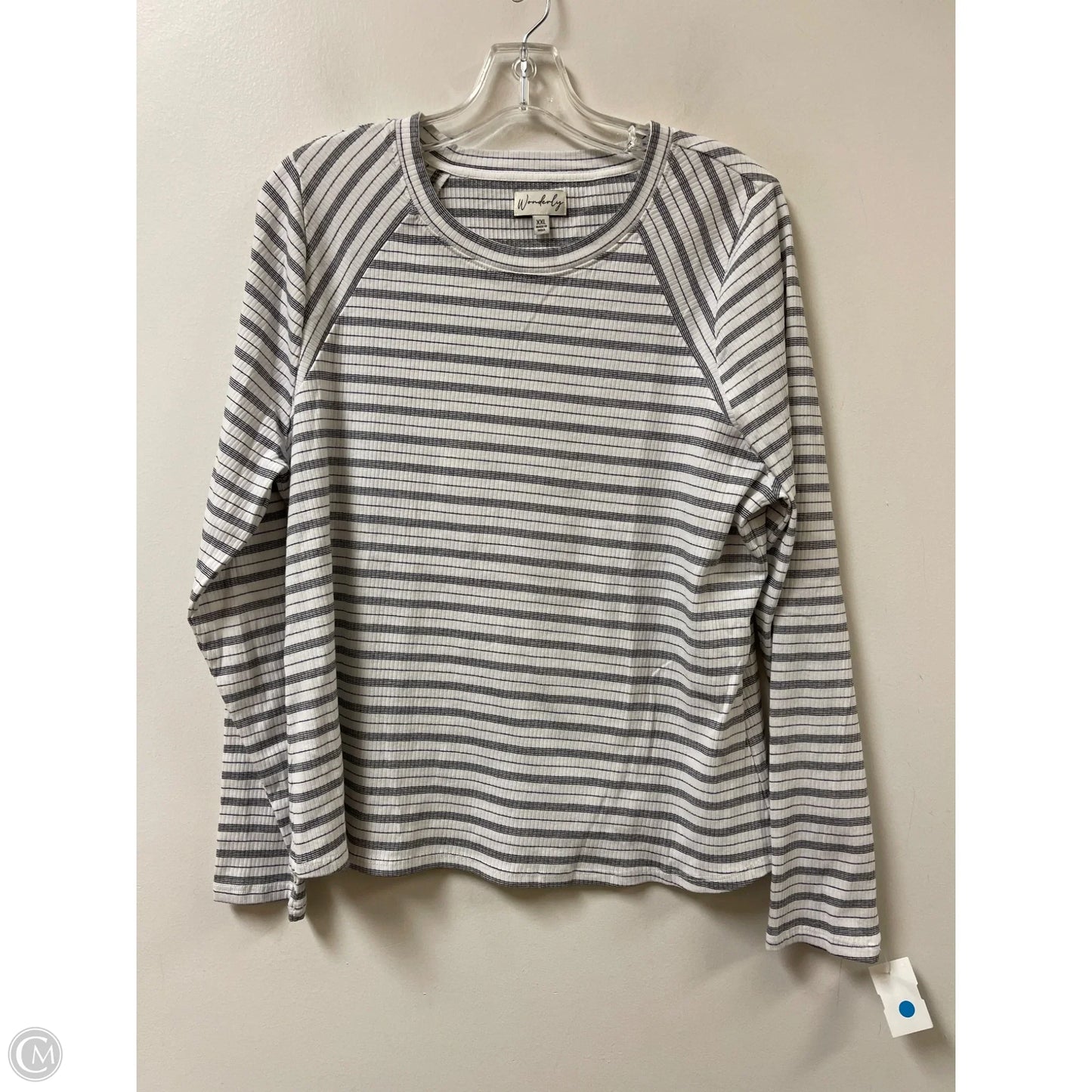 Top Long Sleeve By Wonderly In White, Size: 1x