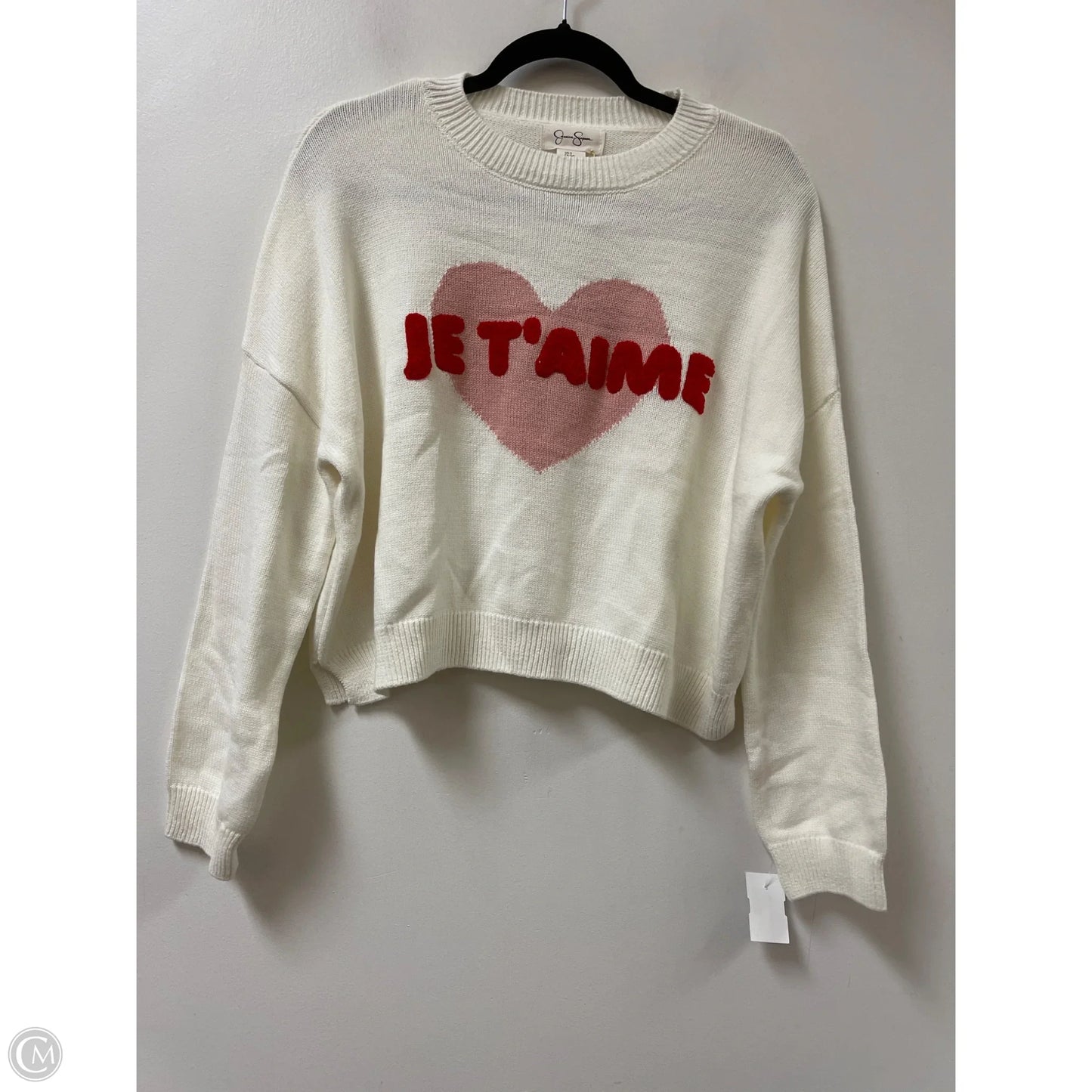 Sweater By Jessica Simpson In Cream, Size: S
