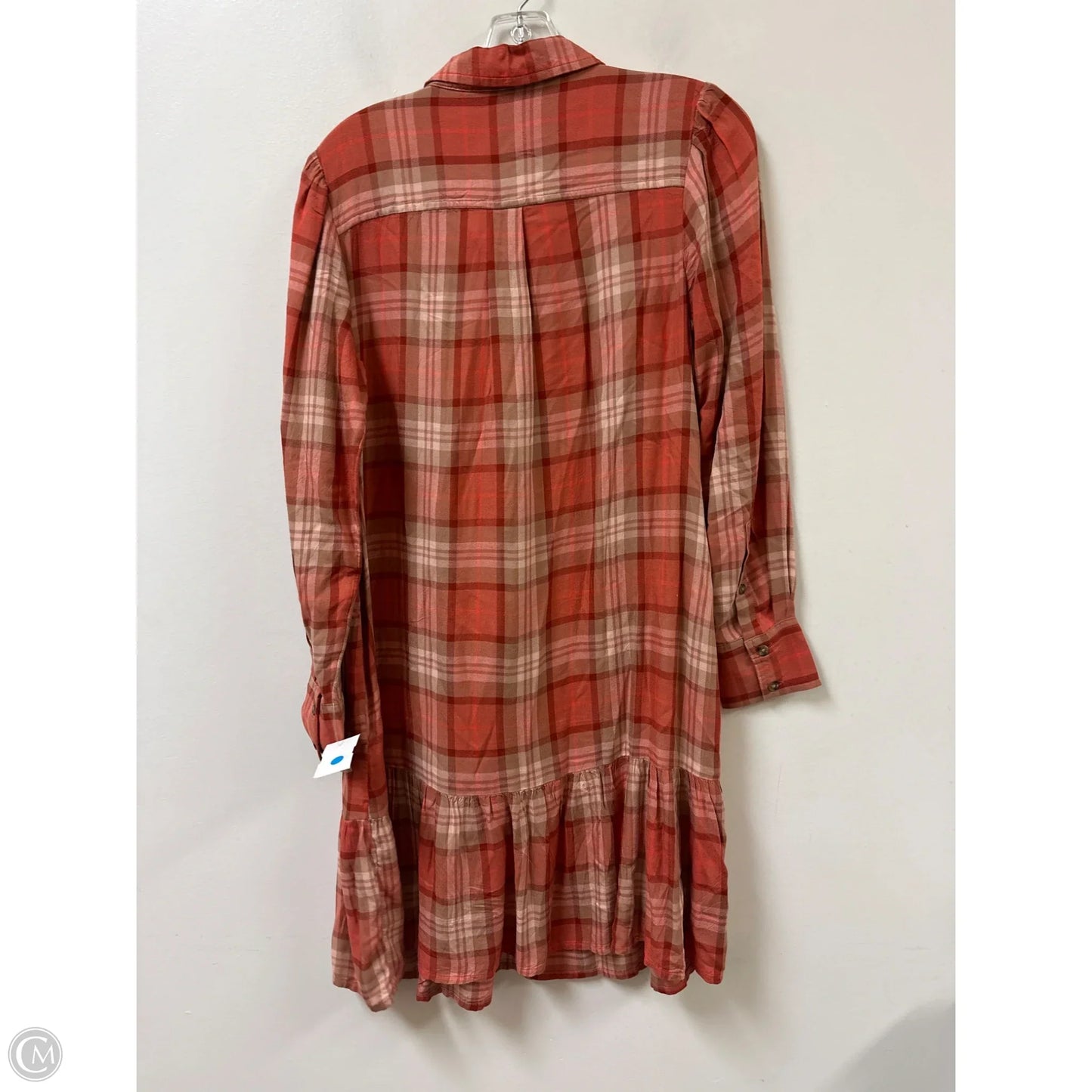 Dress Casual Midi By Time And Tru In Orange, Size: S