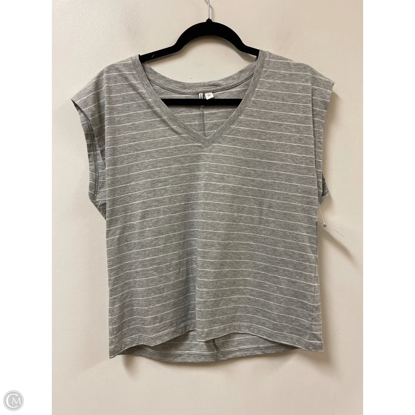 Top Short Sleeve By Nordstrom In Grey, Size: S