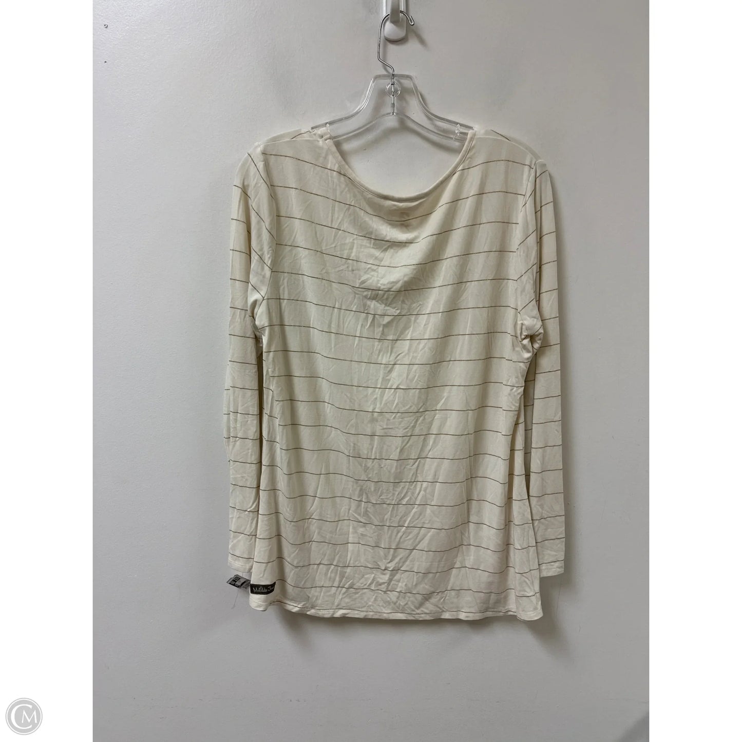 Top Long Sleeve By Matilda Jane In Cream, Size: L