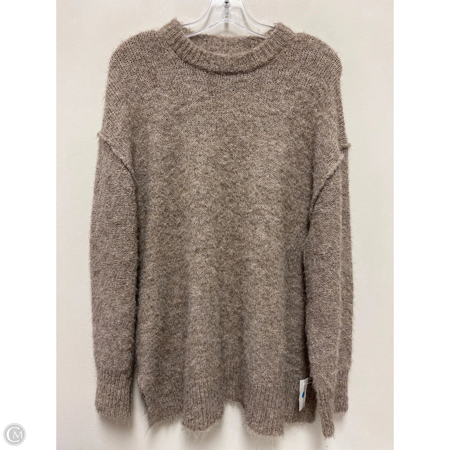 Tunic Long Sleeve By Top Shop In Grey, Size: Xs