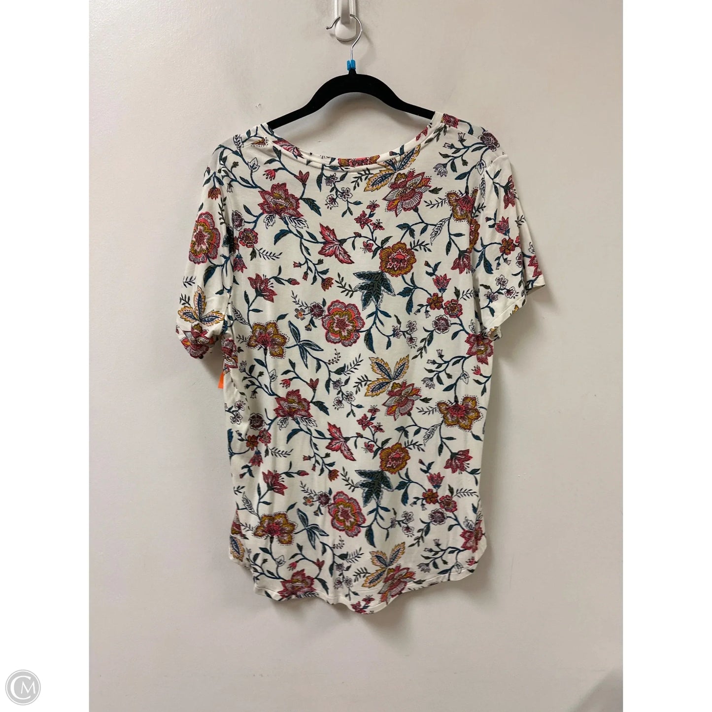 Top Short Sleeve By Old Navy In Floral Print, Size: L