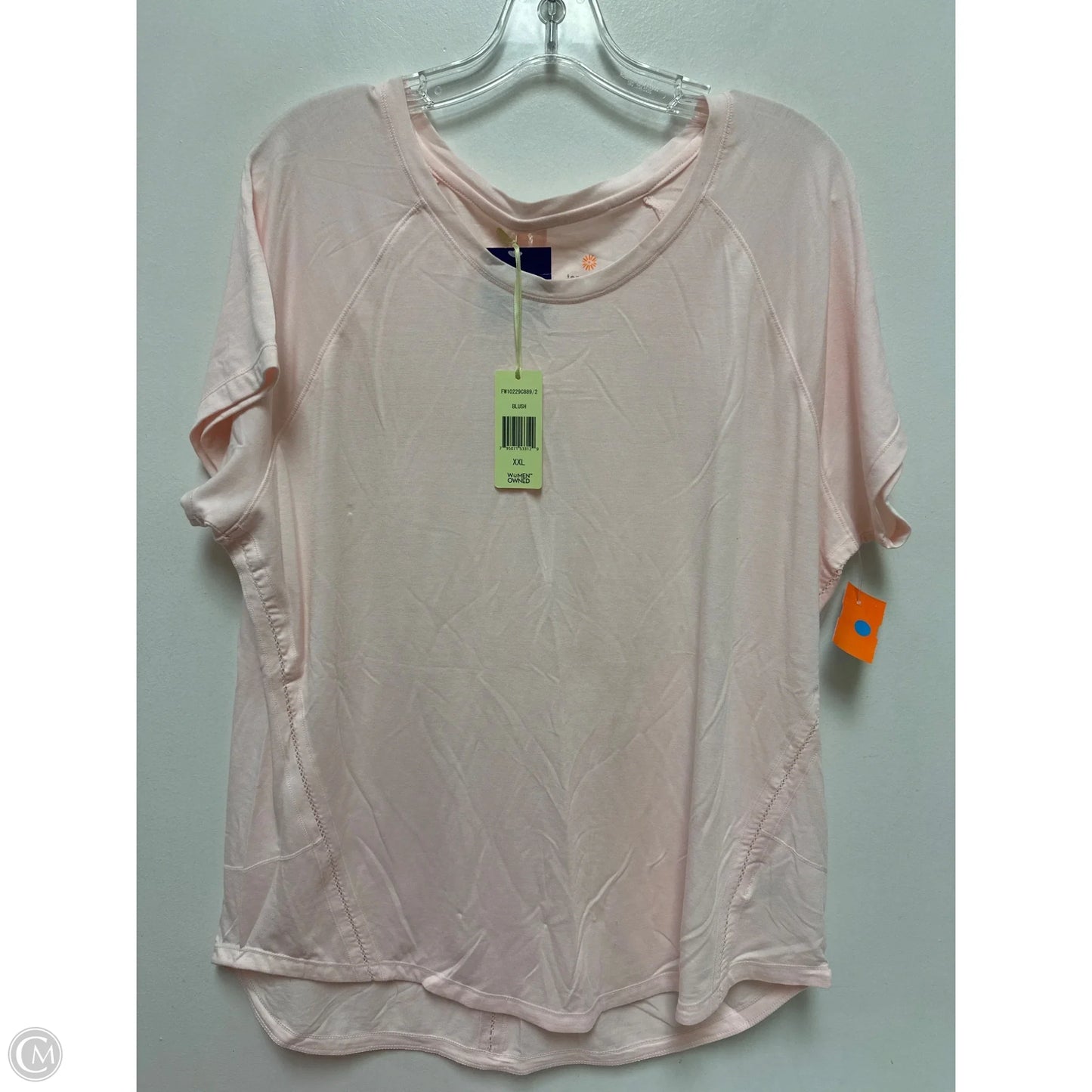 Athletic Top Short Sleeve By Tangerine In Pink, Size: 1x
