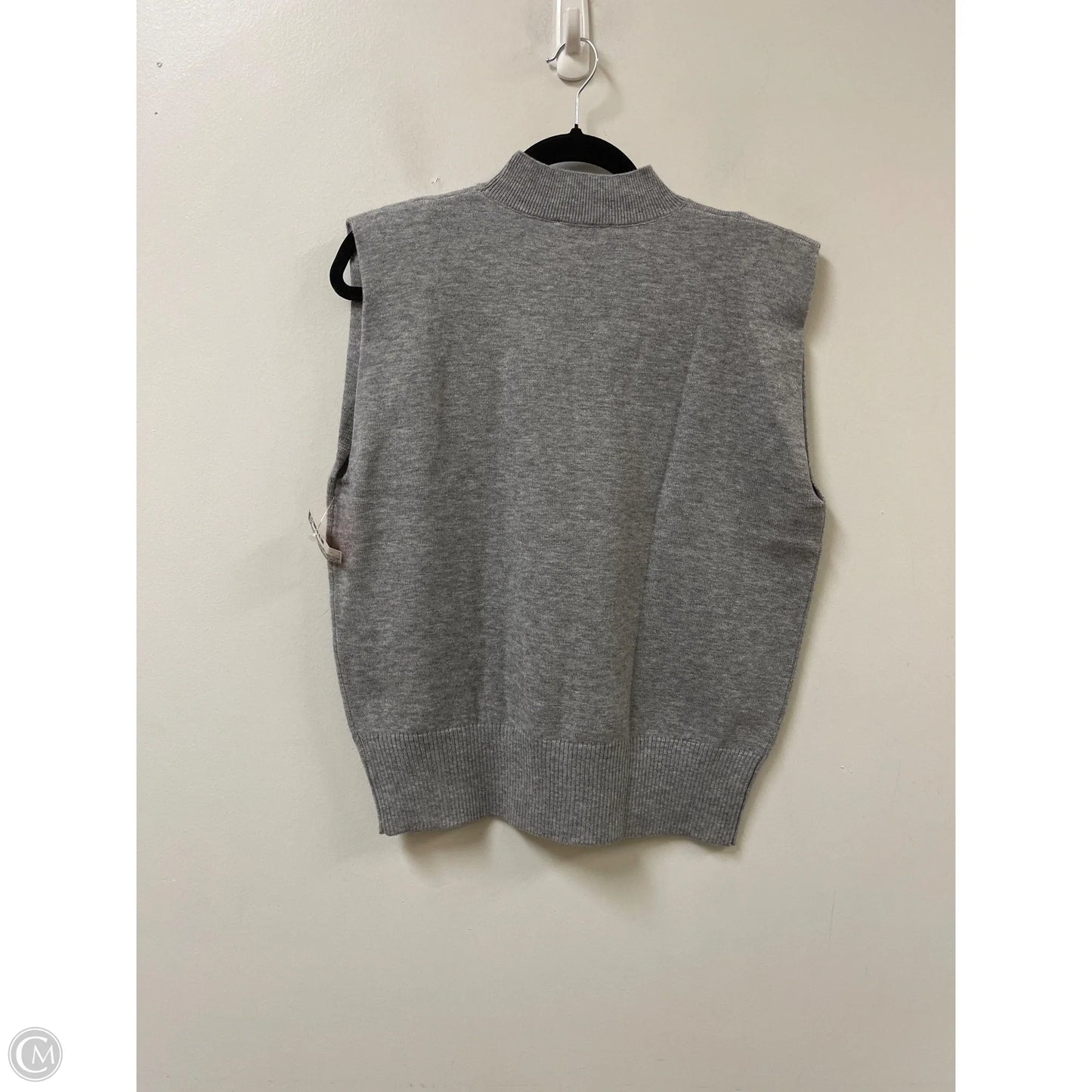 Sweater Short Sleeve By Skies Are Blue In Grey, Size: M