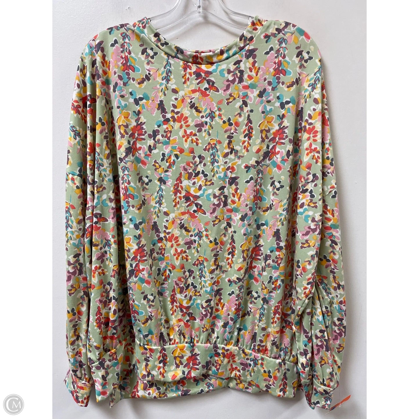 Top Long Sleeve By Clothes Mentor In Green, Size: M