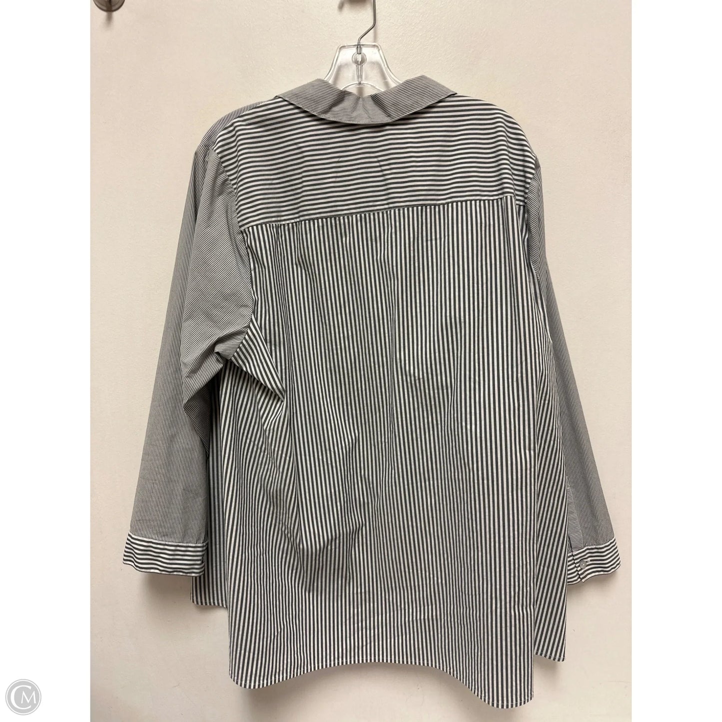 Blouse Long Sleeve By J. Jill In Grey, Size: 3x