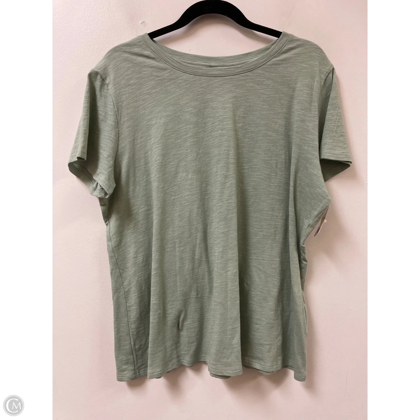 Top Short Sleeve By Lc Lauren Conrad In Green, Size: 1x