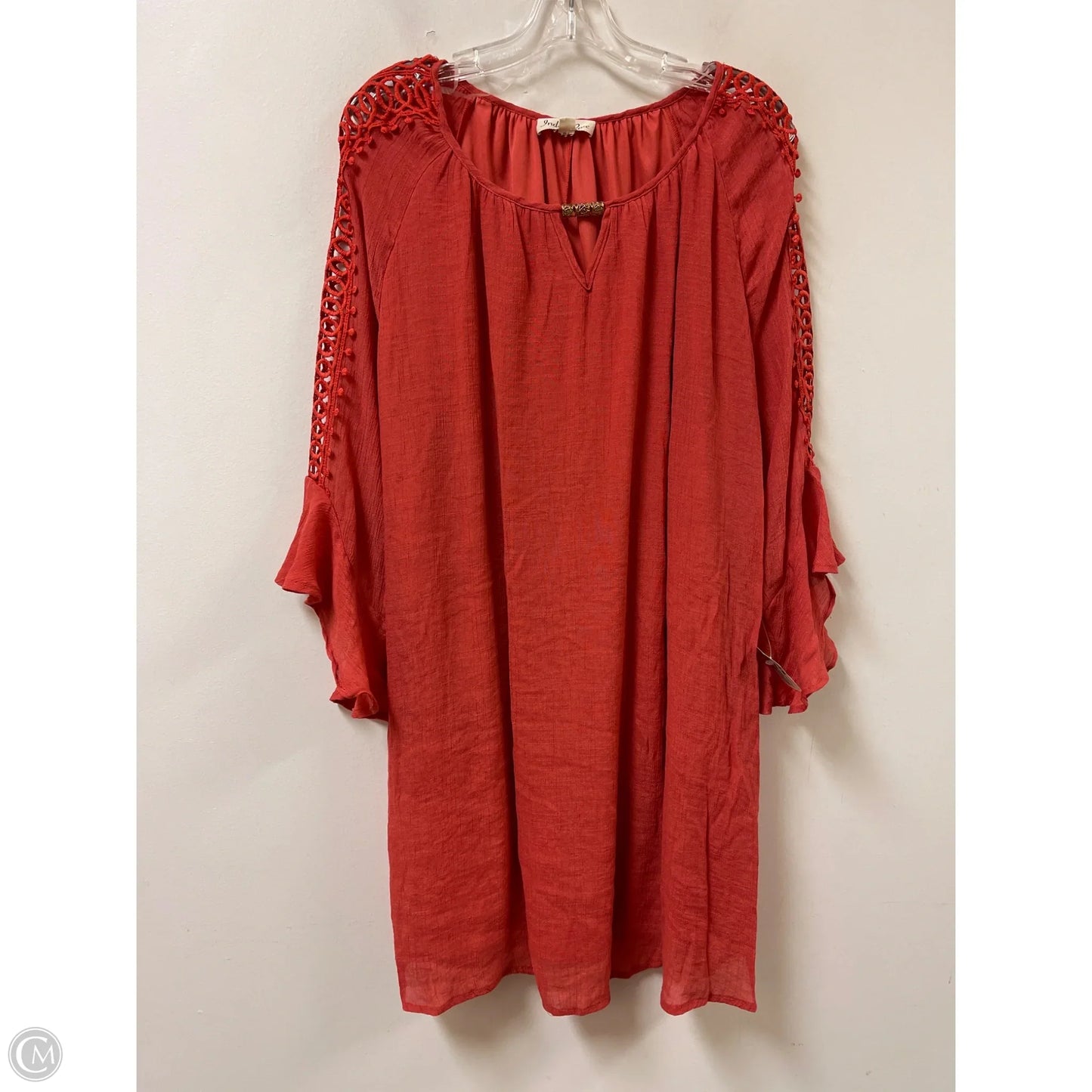 Dress Casual Midi By Indigo Rose In Orange, Size: 2x