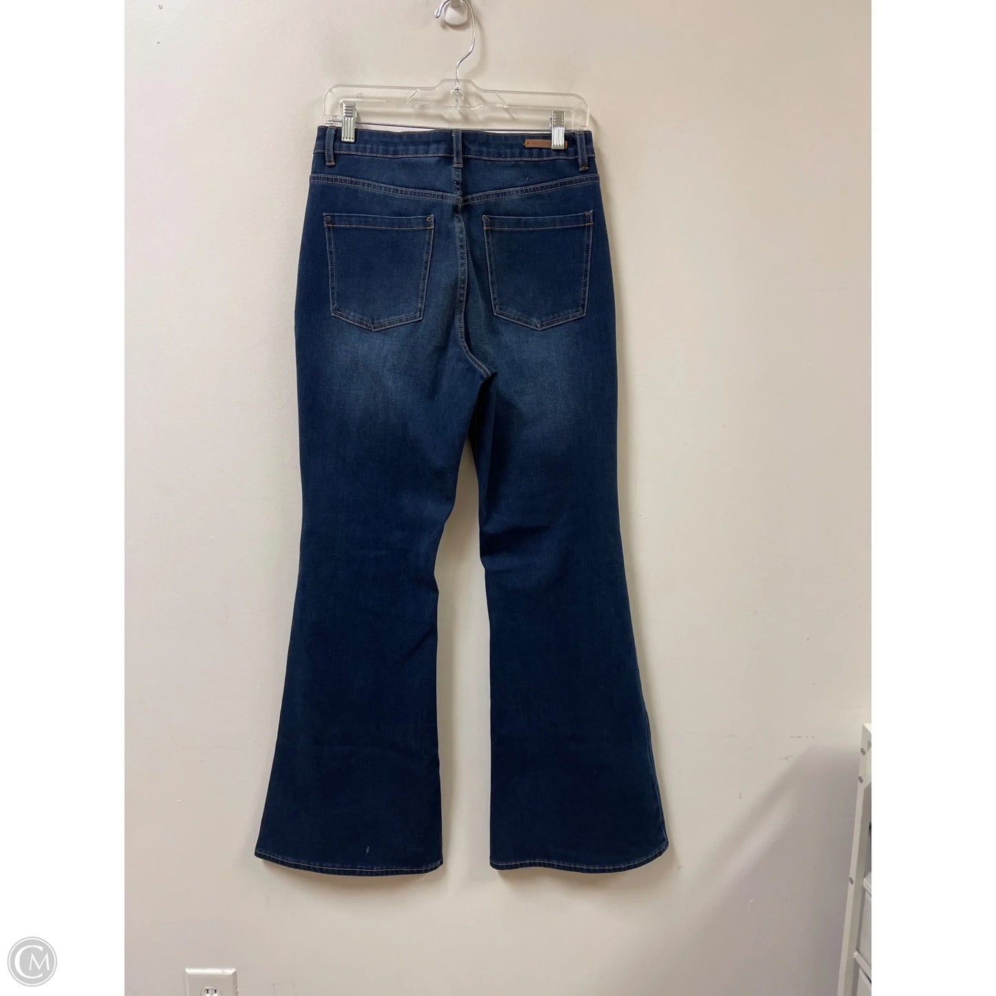 Jeans Flared By Soft Surroundings In Blue Denim, Size: 8