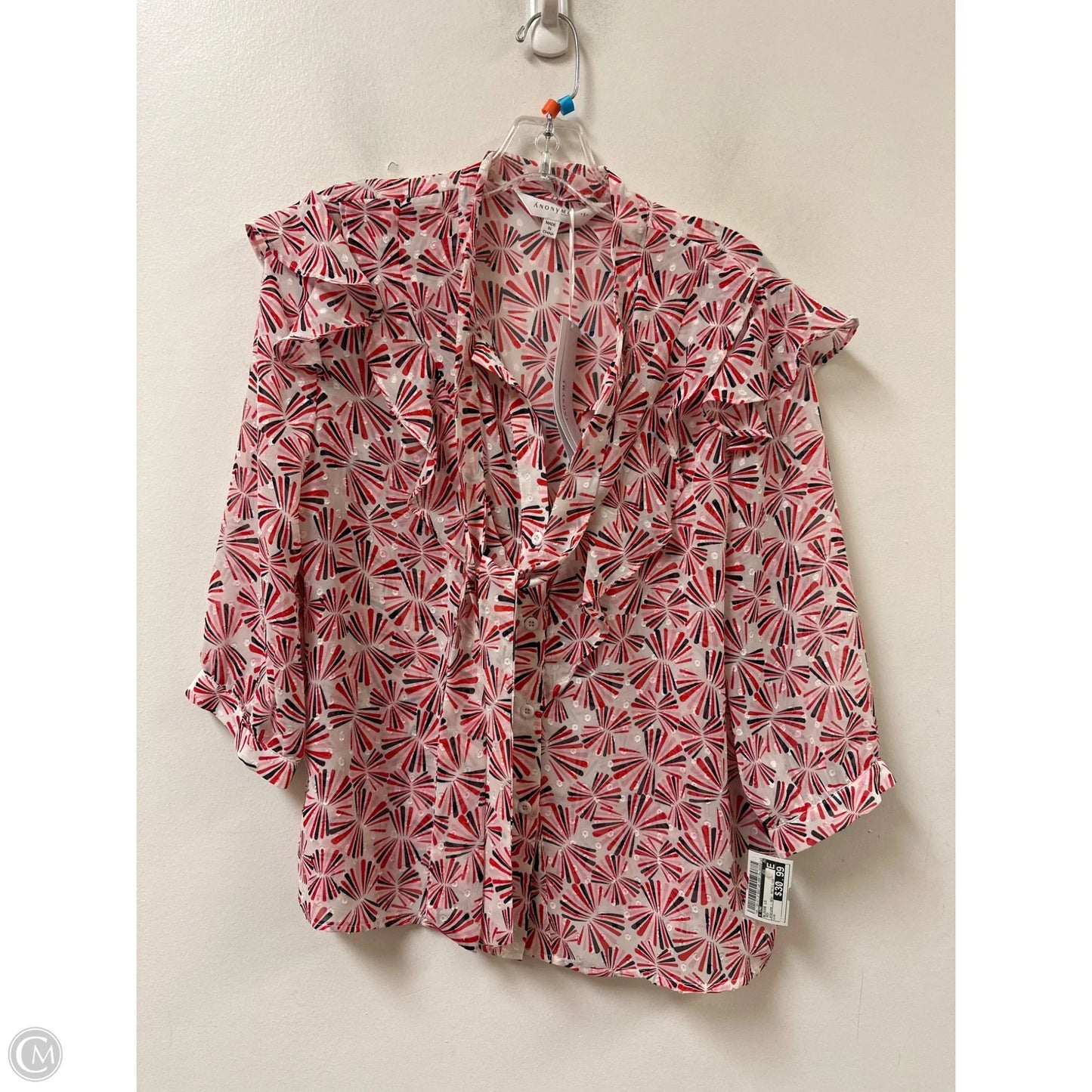 Blouse Long Sleeve By Cma In Red
