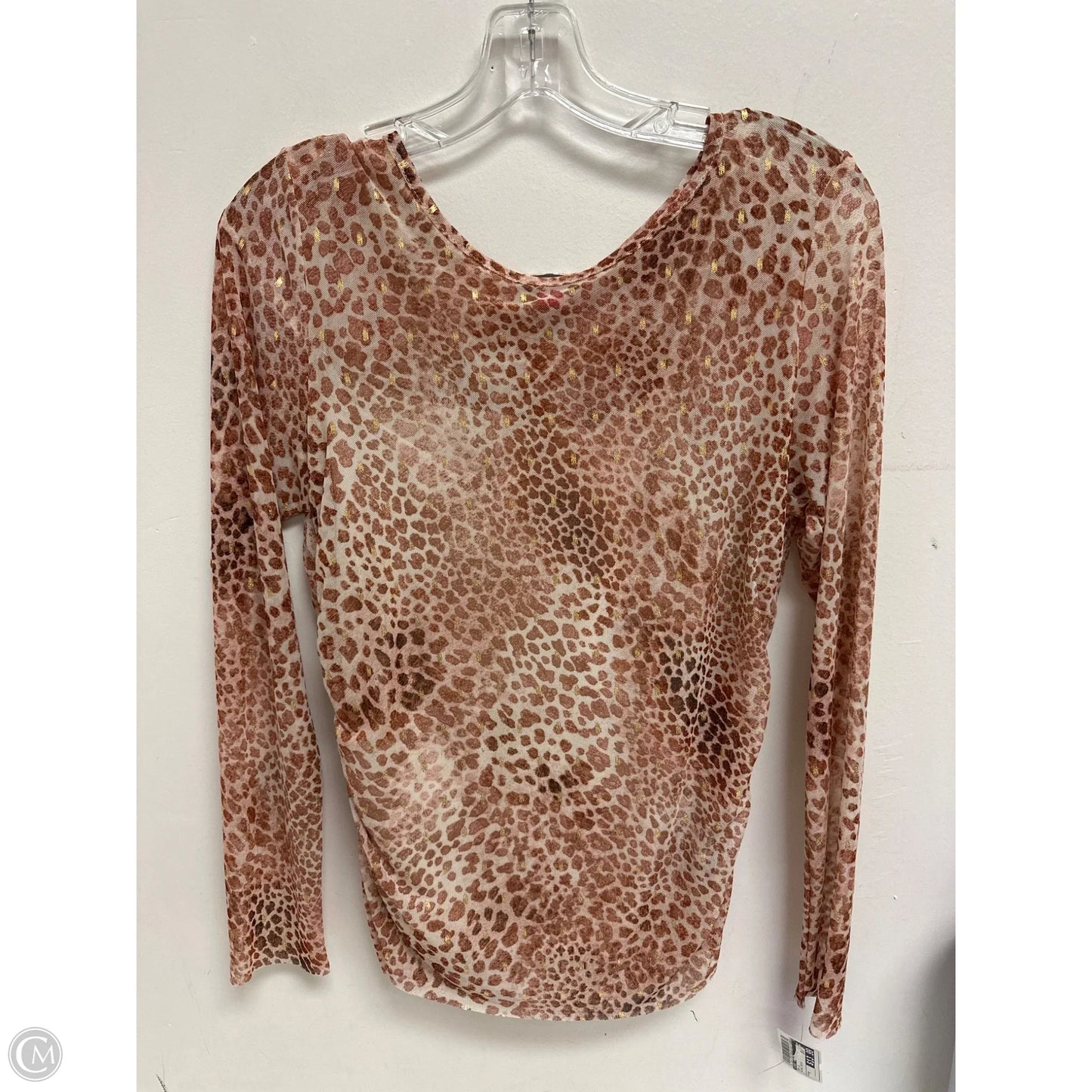Top Long Sleeve By Vince Camuto In Animal Print, Size: M