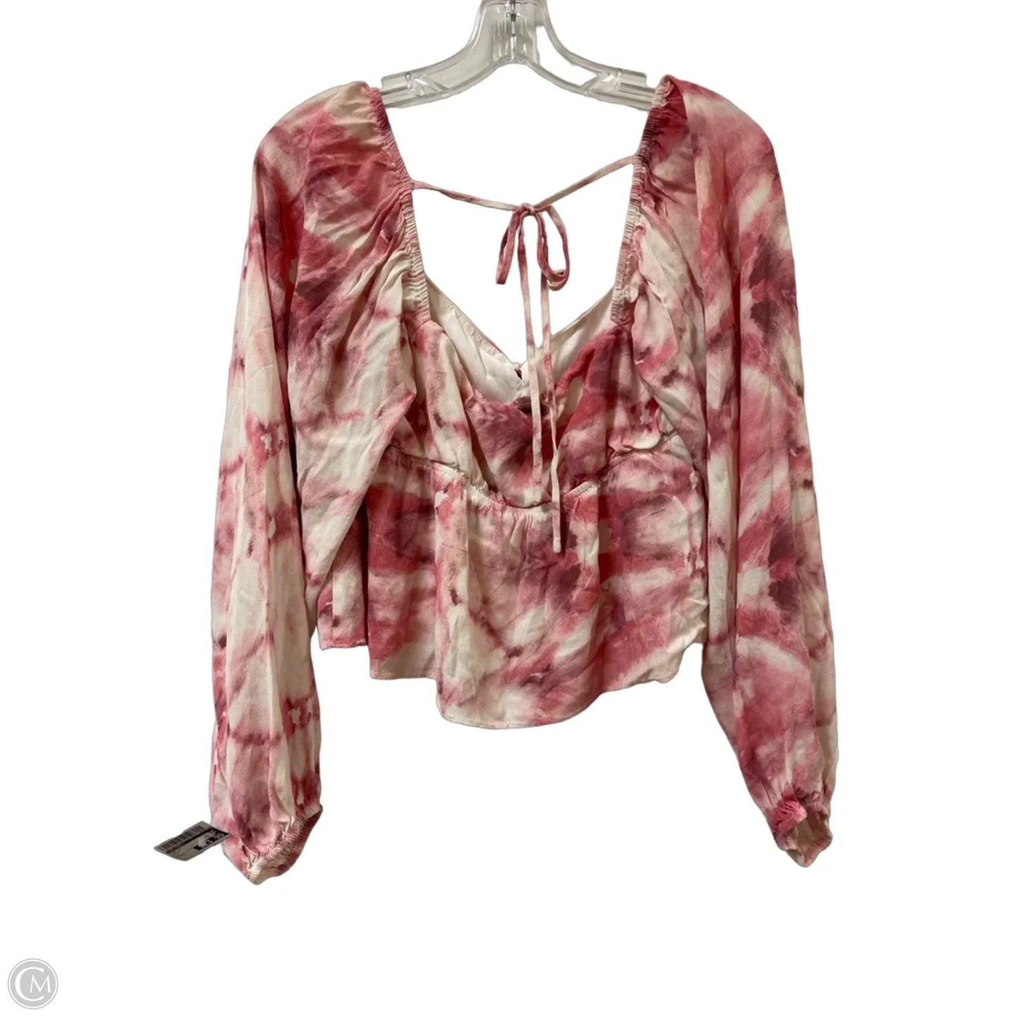 Top Long Sleeve By Lucy Paris In Pink, Size: L