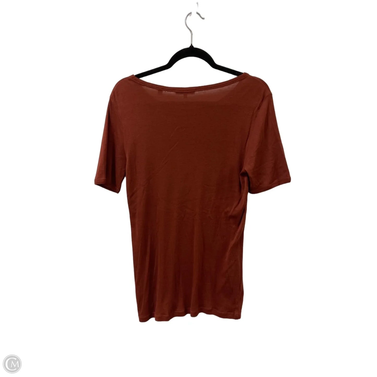 Top Short Sleeve By Vince In Brown, Size: L