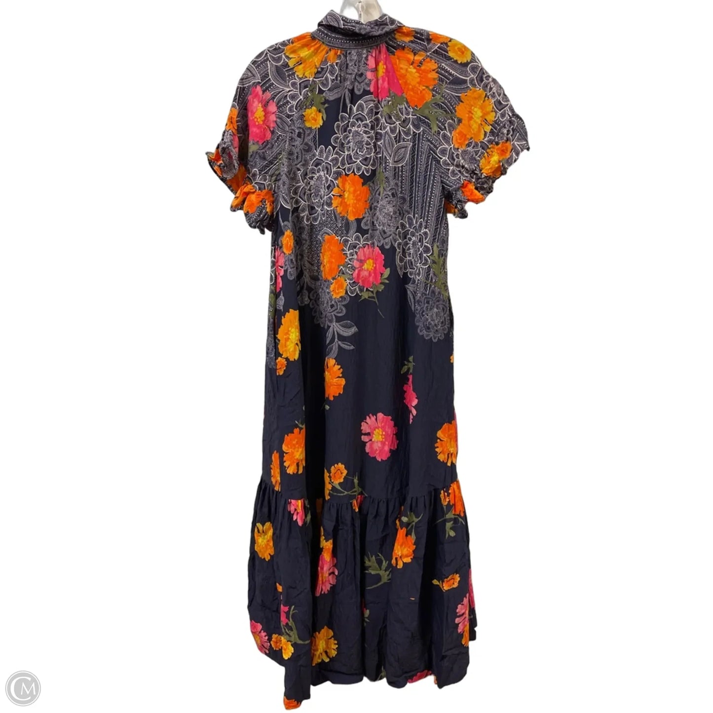 Dress Casual Maxi By Anthropologie In Navy, Size: Xxs